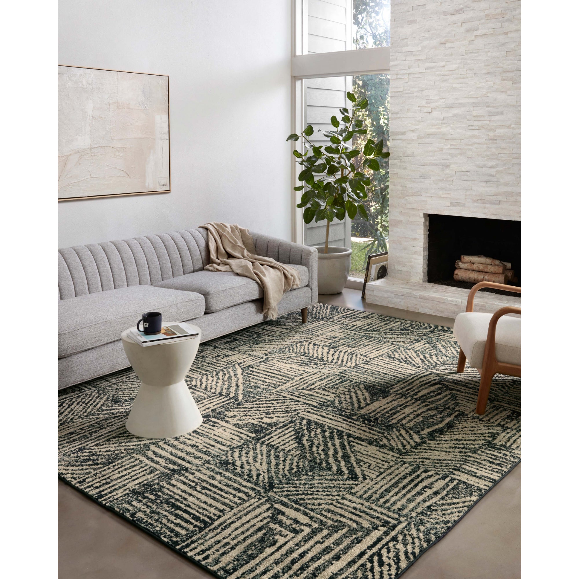 Loloi Bowery Midnight/Taupe Rug