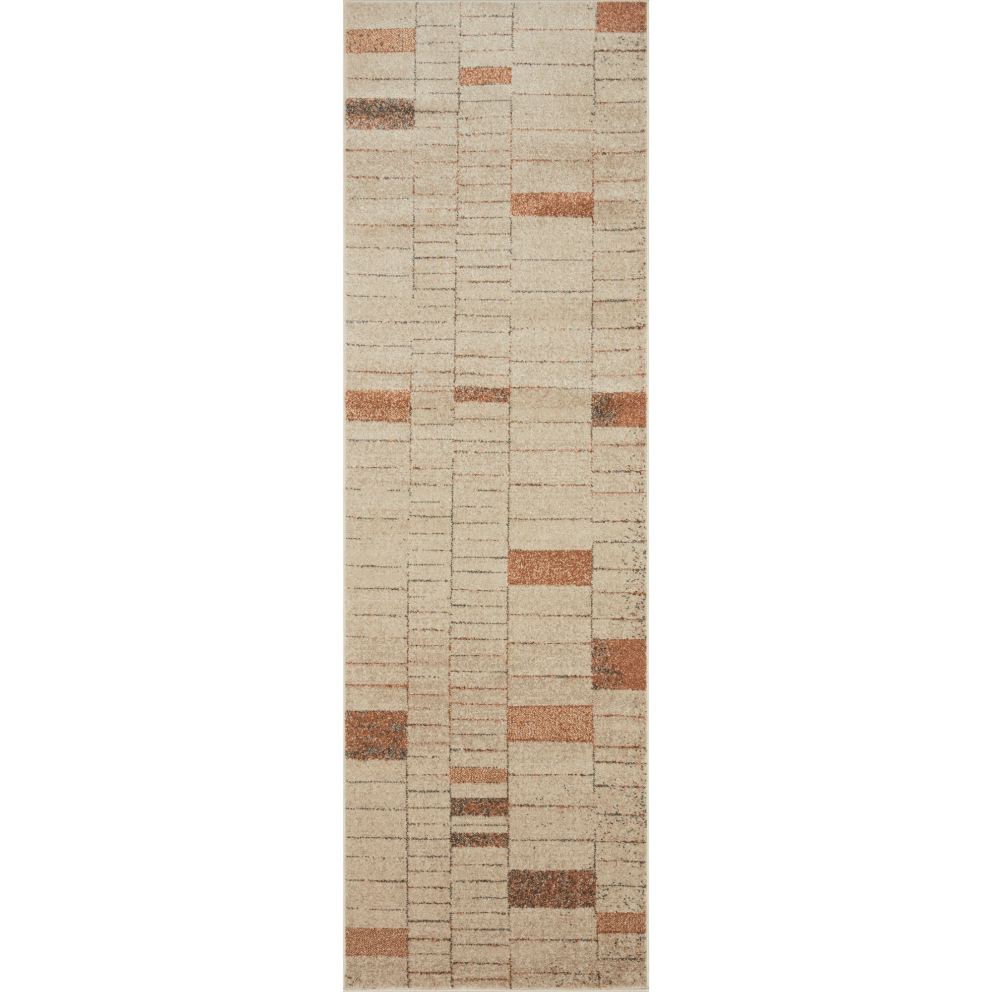Loloi Bowery Tangerine/Taupe Rug