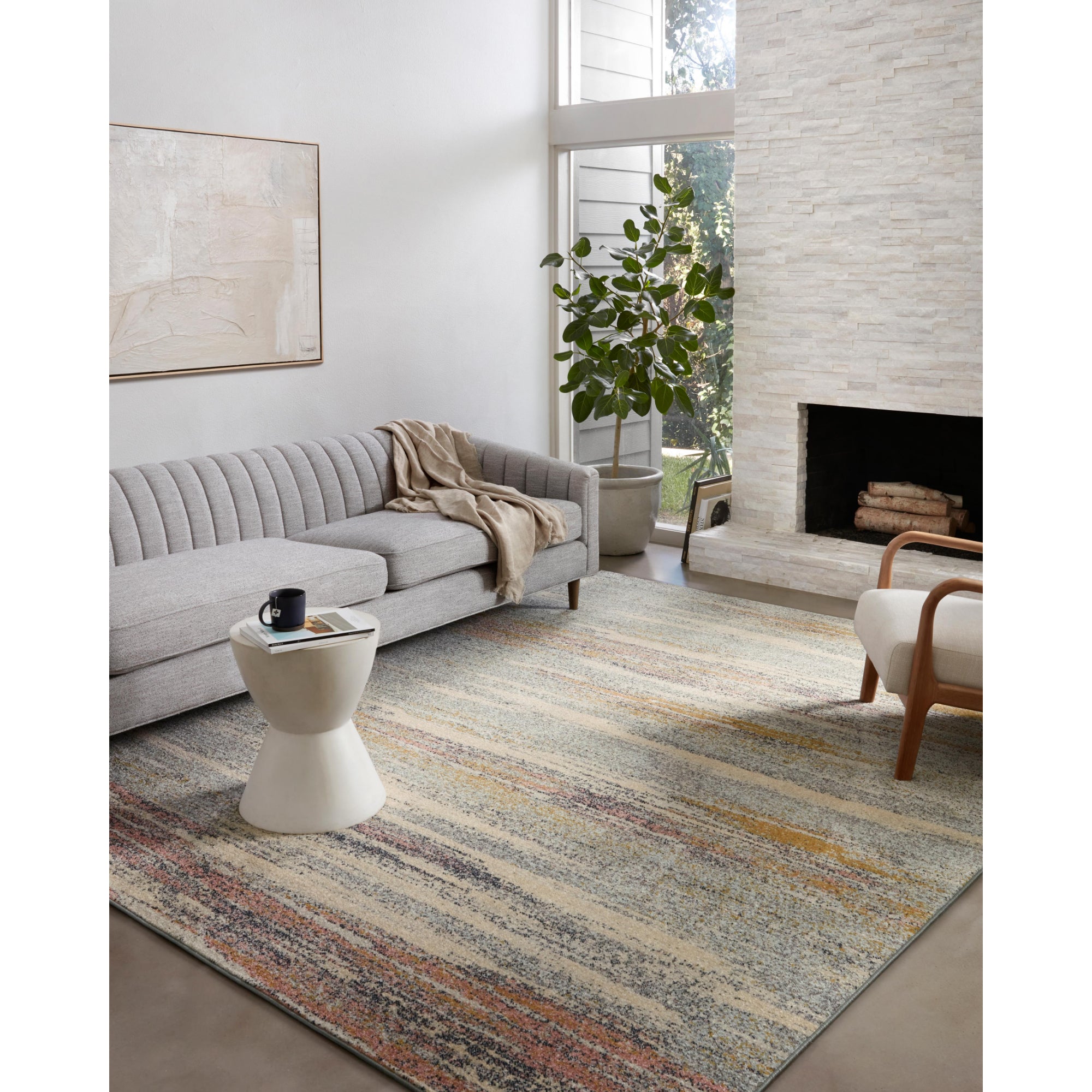 Loloi Bowery Pebble/Multi Rug