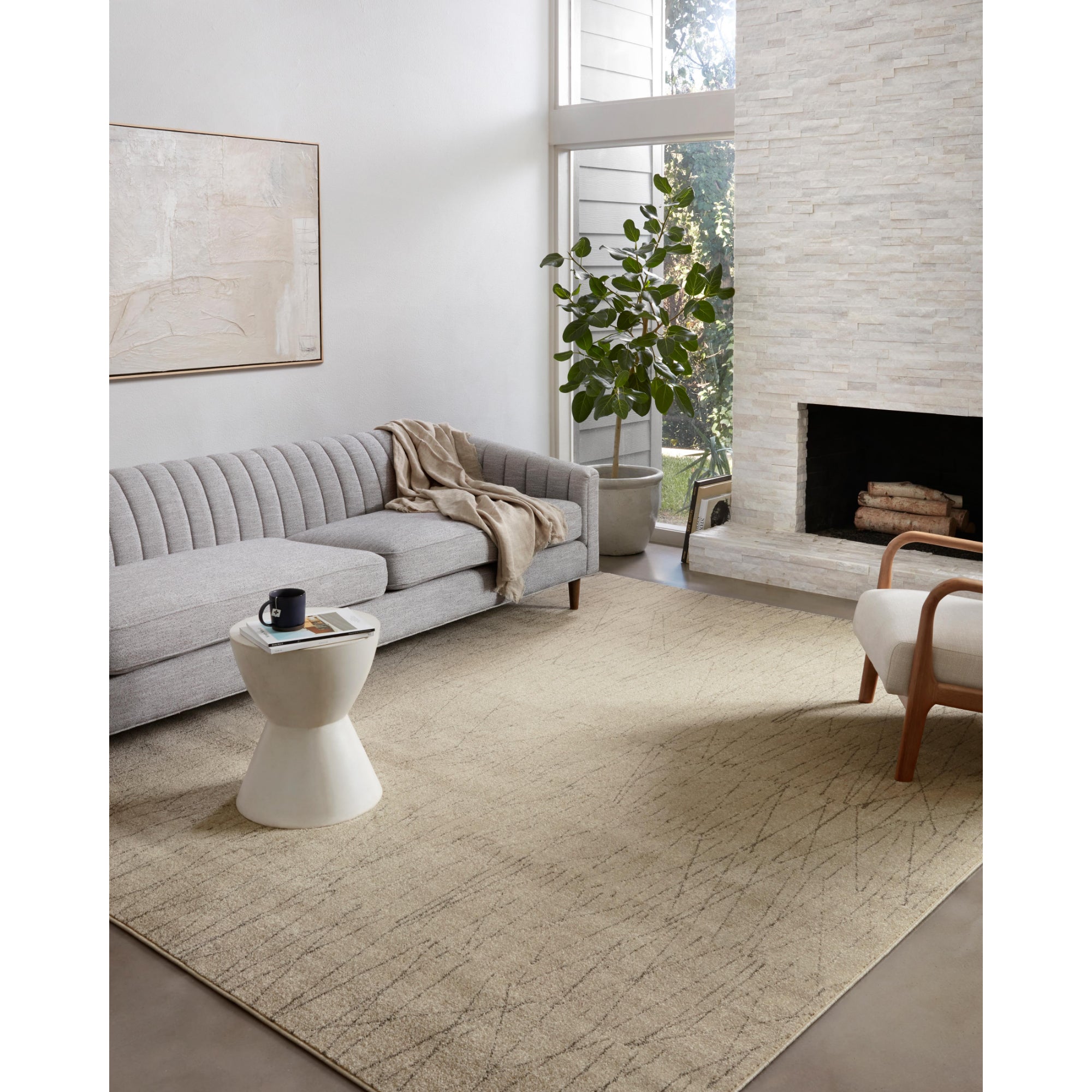 Loloi Bowery Beige/Pepper Rug