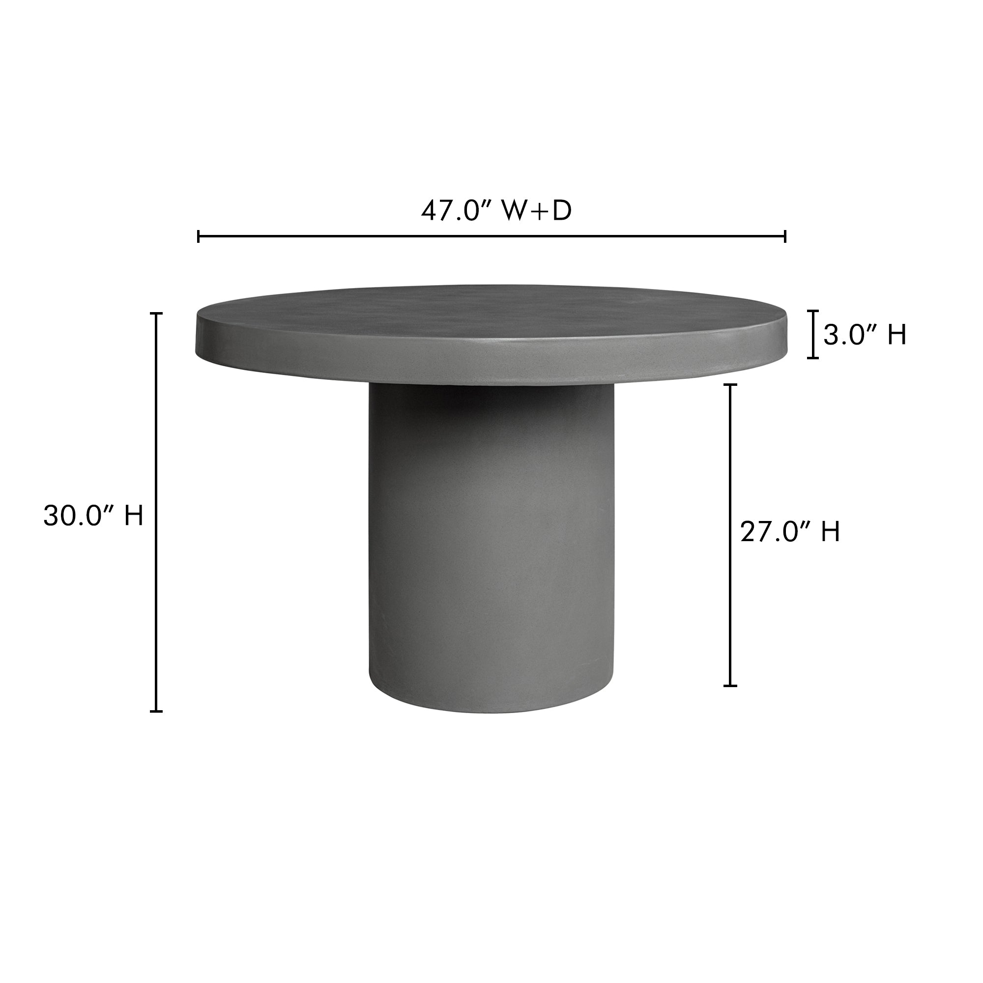 Cassius Round Outdoor Dining Table All Outdoor Moe's    Four Hands, Mid Century Modern Furniture, Old Bones Furniture Company, Old Bones Co, Modern Mid Century, Designer Furniture, Furniture Sale, Warehouse Furniture Sale, Cassius Round Outdoor Dining Table Sale, https://www.oldbonesco.com/