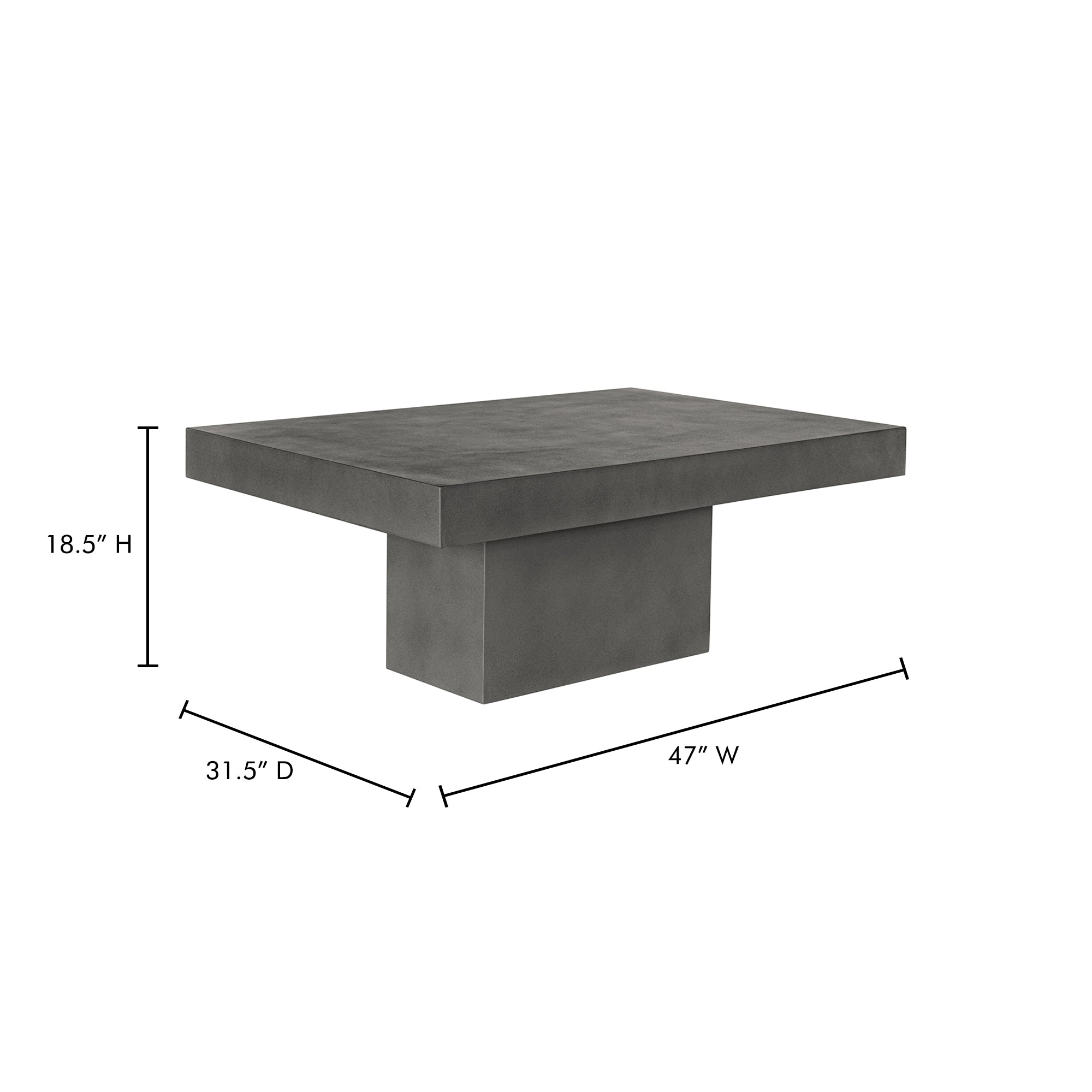 Maxima Outdoor Coffee Table Dark Grey Coffee Tables Moe's    Four Hands, Mid Century Modern Furniture, Old Bones Furniture Company, Old Bones Co, Modern Mid Century, Designer Furniture, Furniture Sale, Warehouse Furniture Sale, Maxima Outdoor Coffee Table Dark Grey Sale, https://www.oldbonesco.com/