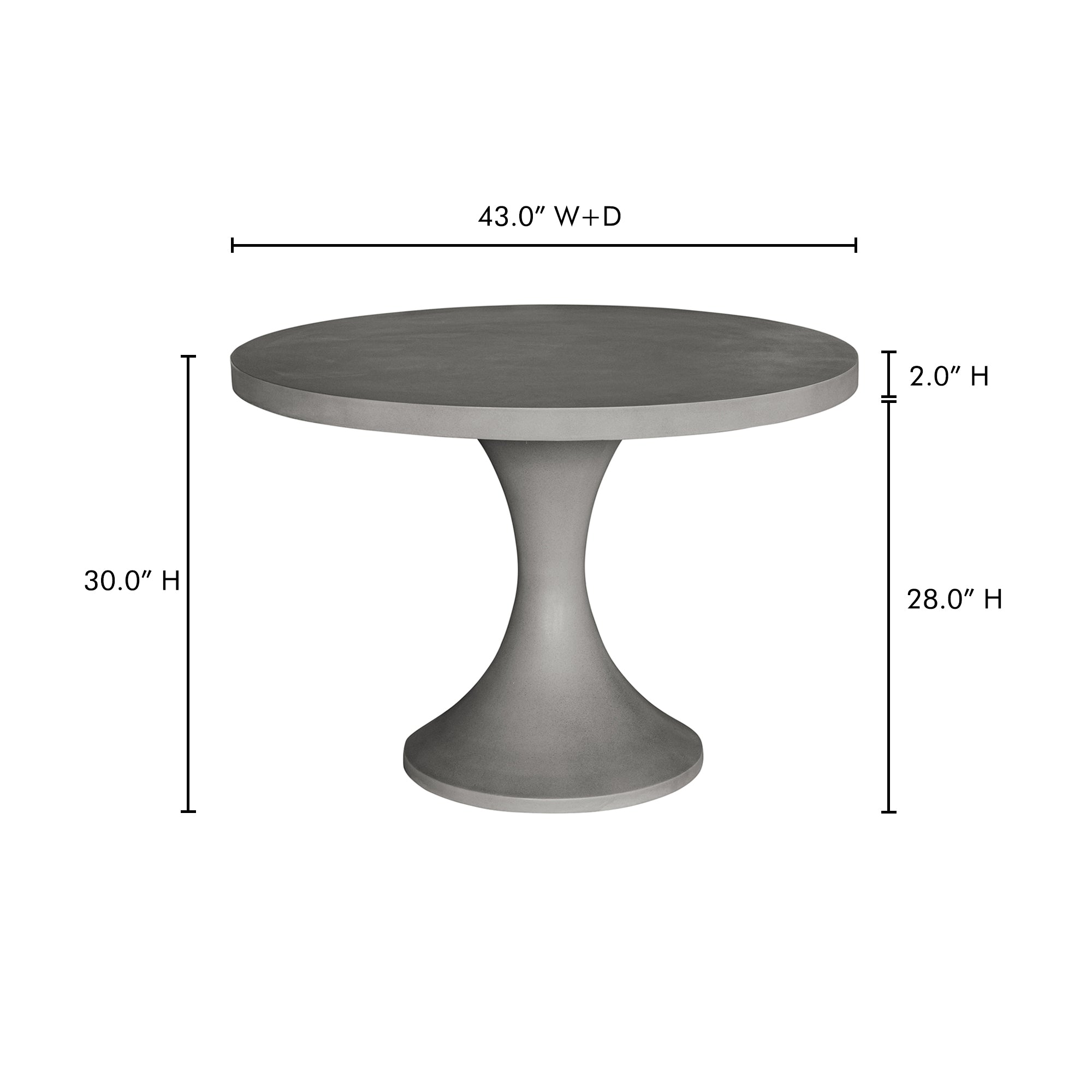 Isadora Outdoor Dining Table Dark Grey Dining Tables Moe's    Four Hands, Mid Century Modern Furniture, Old Bones Furniture Company, Old Bones Co, Modern Mid Century, Designer Furniture, Furniture Sale, Warehouse Furniture Sale, Isadora Outdoor Dining Table Dark Grey Sale, https://www.oldbonesco.com/