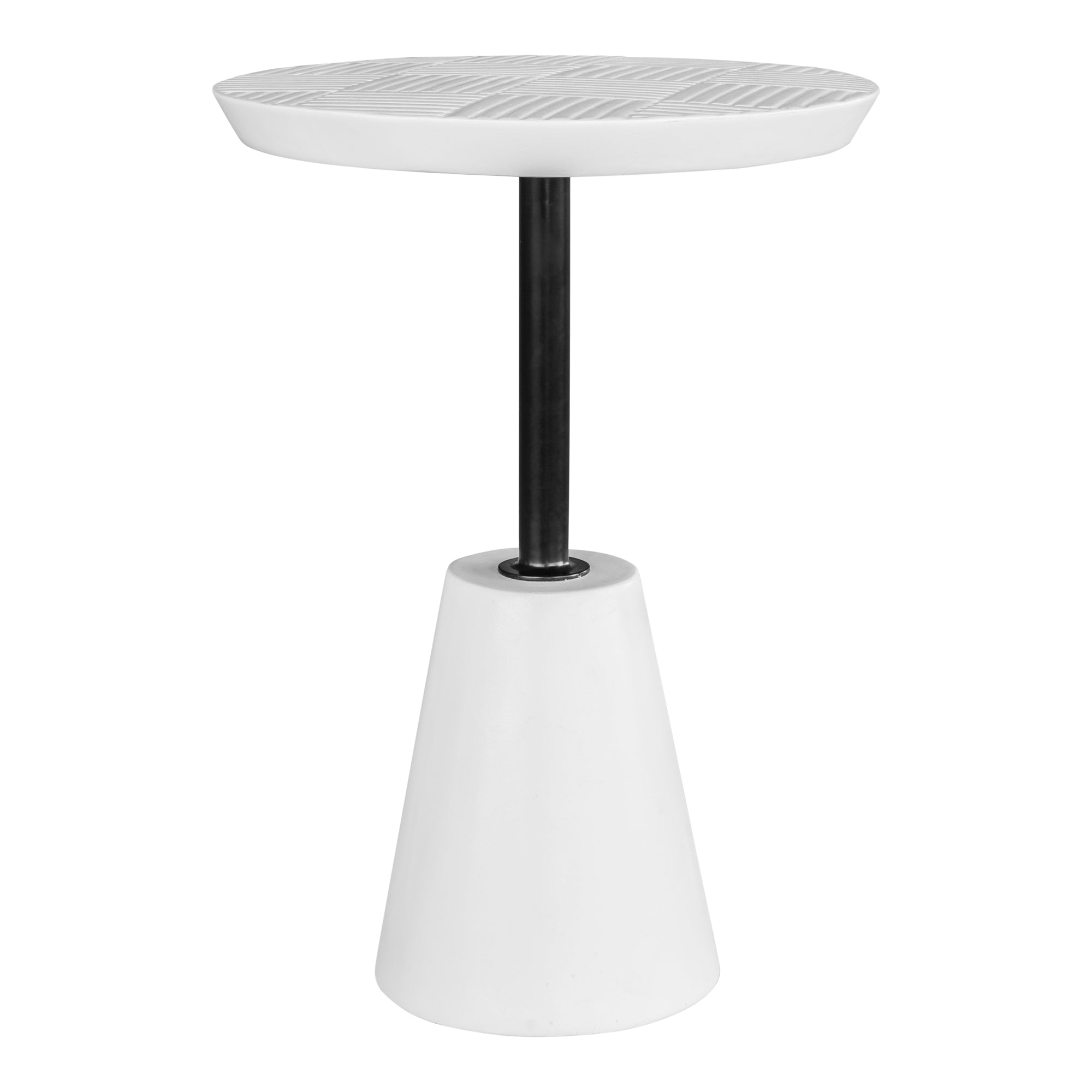 Foundation Outdoor Accent Table WhiteAccent Tables Moe's White   Four Hands, Mid Century Modern Furniture, Old Bones Furniture Company, Old Bones Co, Modern Mid Century, Designer Furniture, Furniture Sale, Warehouse Furniture Sale, Foundation Outdoor Accent Table Sale, https://www.oldbonesco.com/