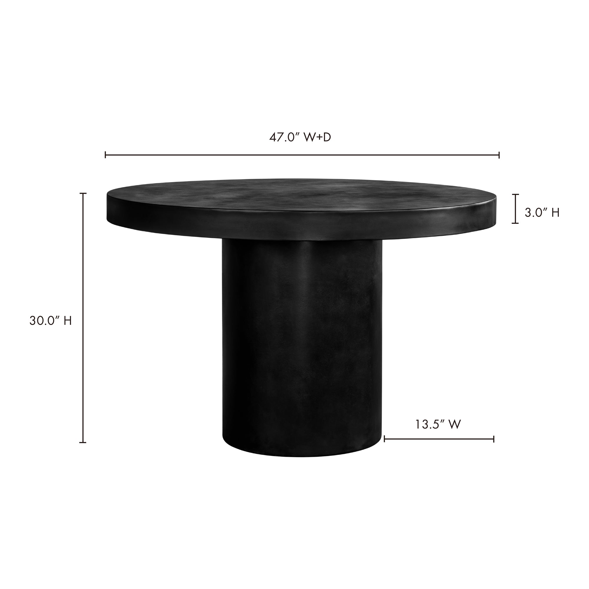 Cassius Round Outdoor Dining Table All Outdoor Moe's    Four Hands, Mid Century Modern Furniture, Old Bones Furniture Company, Old Bones Co, Modern Mid Century, Designer Furniture, Furniture Sale, Warehouse Furniture Sale, Cassius Round Outdoor Dining Table Sale, https://www.oldbonesco.com/