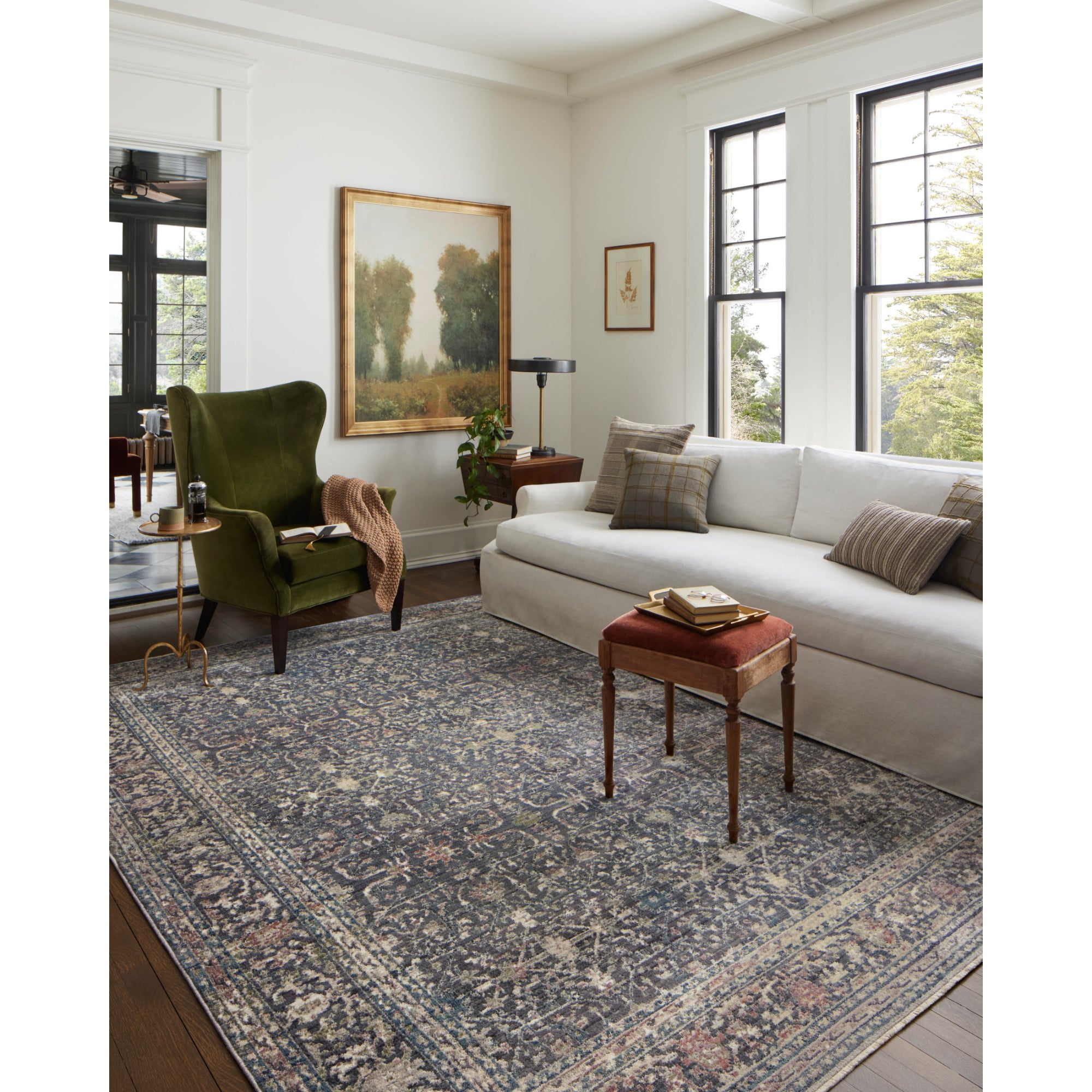 Jean Stoffer x Loloi Bradbury Midnight/Multi Rug