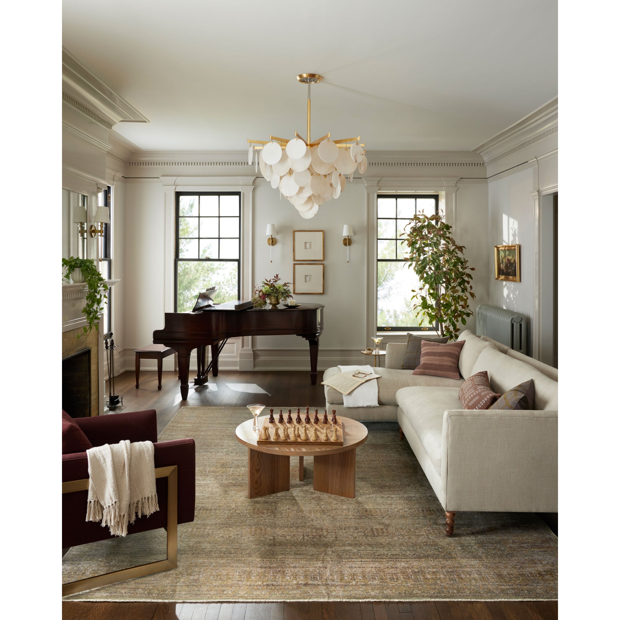 Jean Stoffer x Loloi Bradbury Dove/Gold Rug