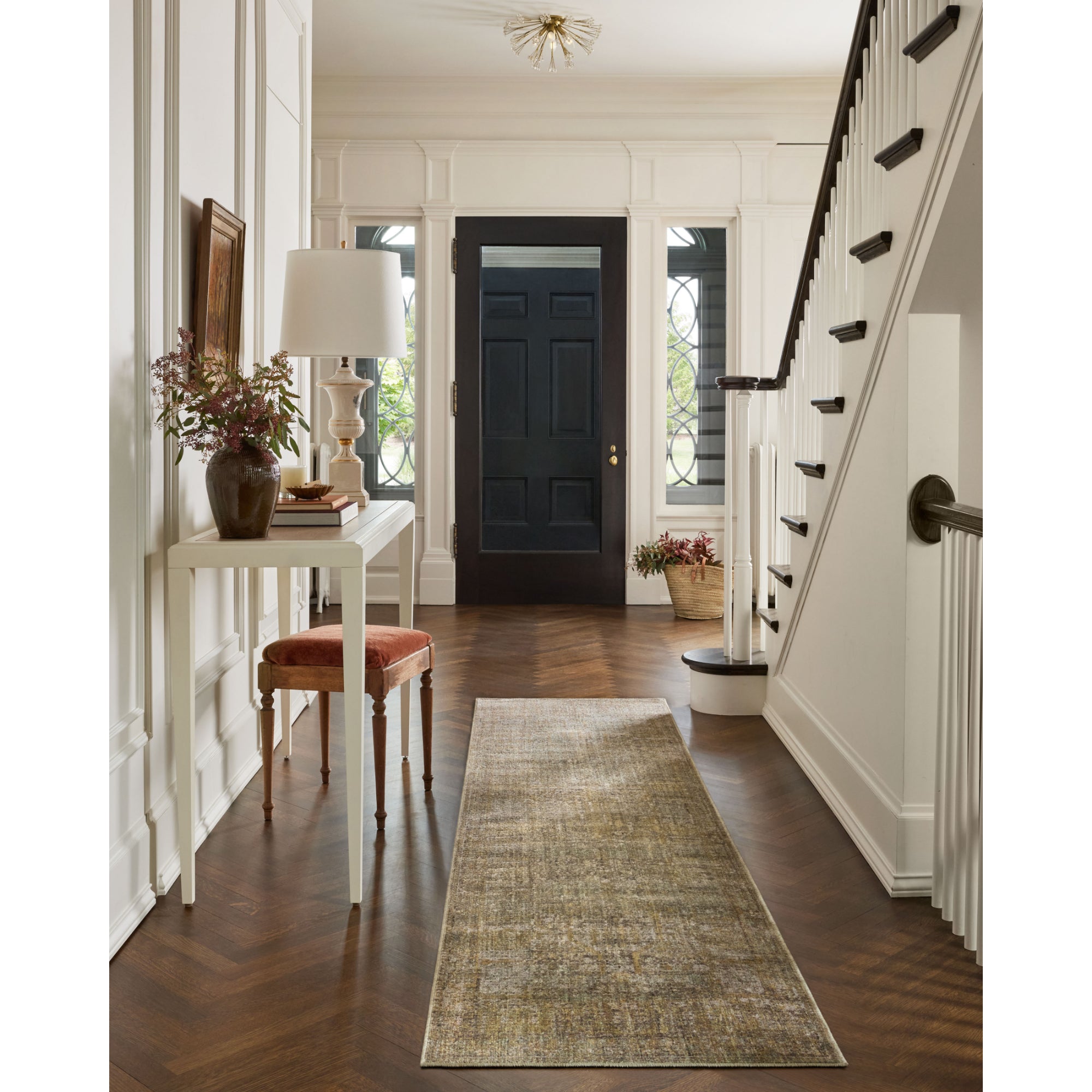 Jean Stoffer x Loloi Bradbury Dove/Gold Rug