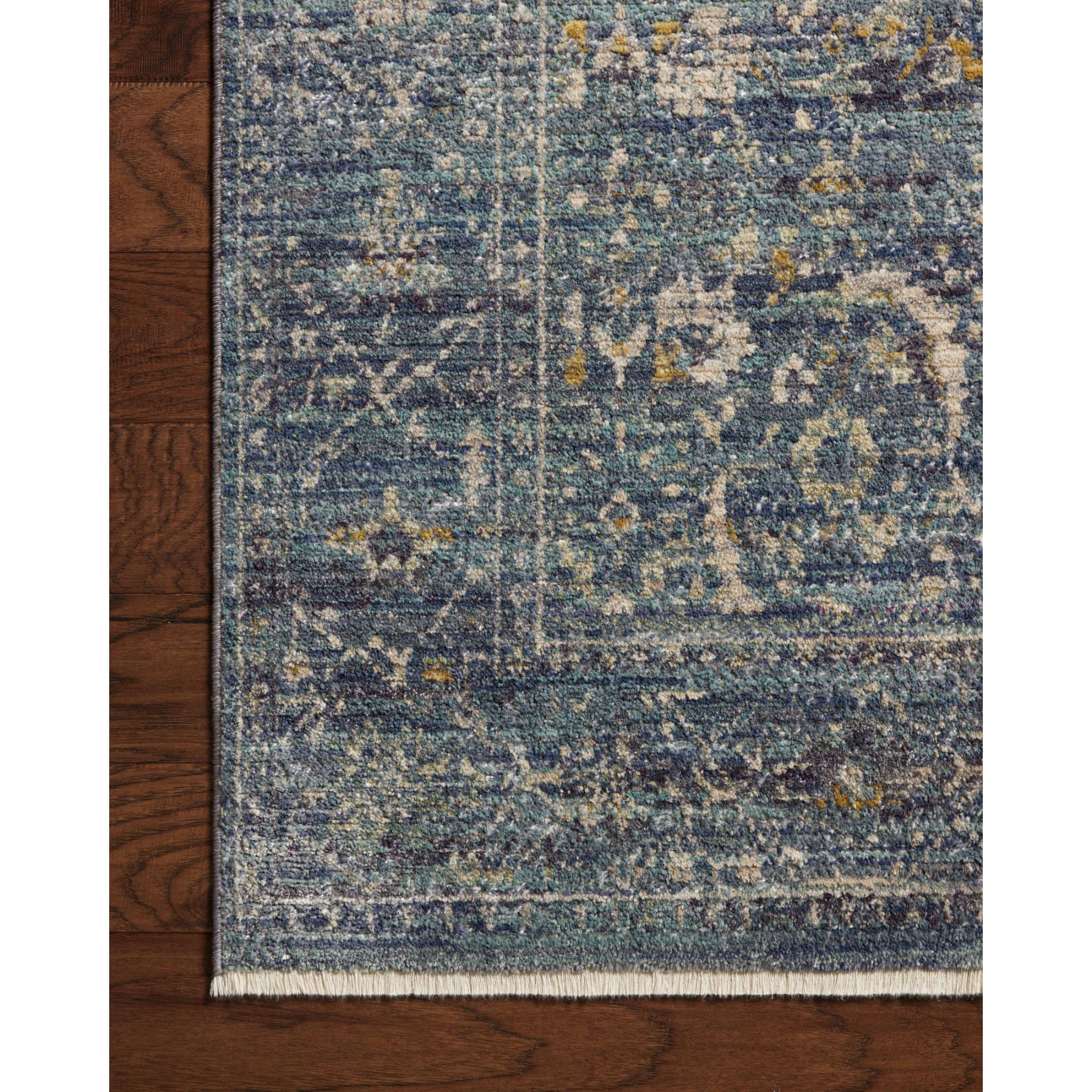 Jean Stoffer x Loloi Bradbury Ocean/Gold Rug
