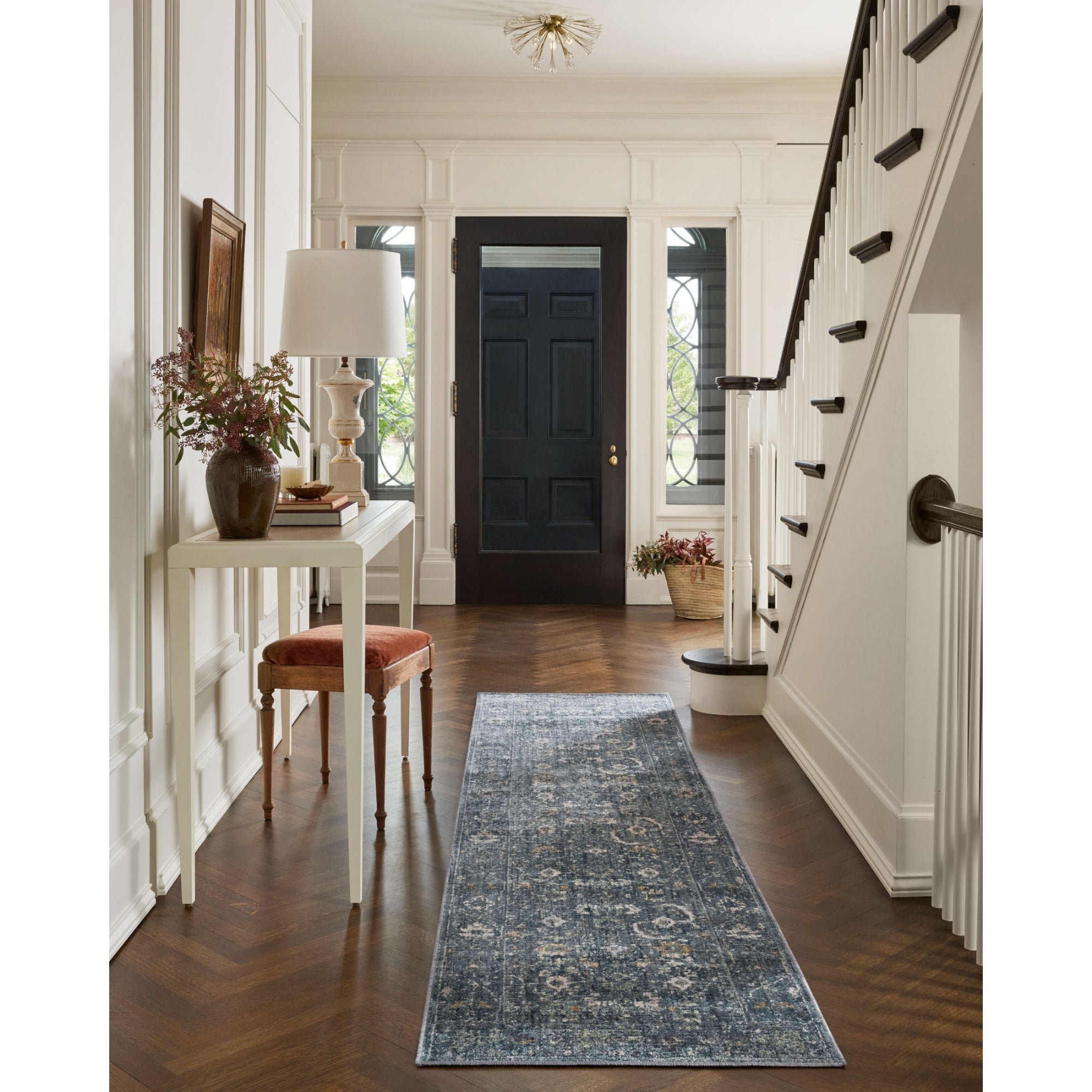 Jean Stoffer x Loloi Bradbury Ocean/Gold Rug