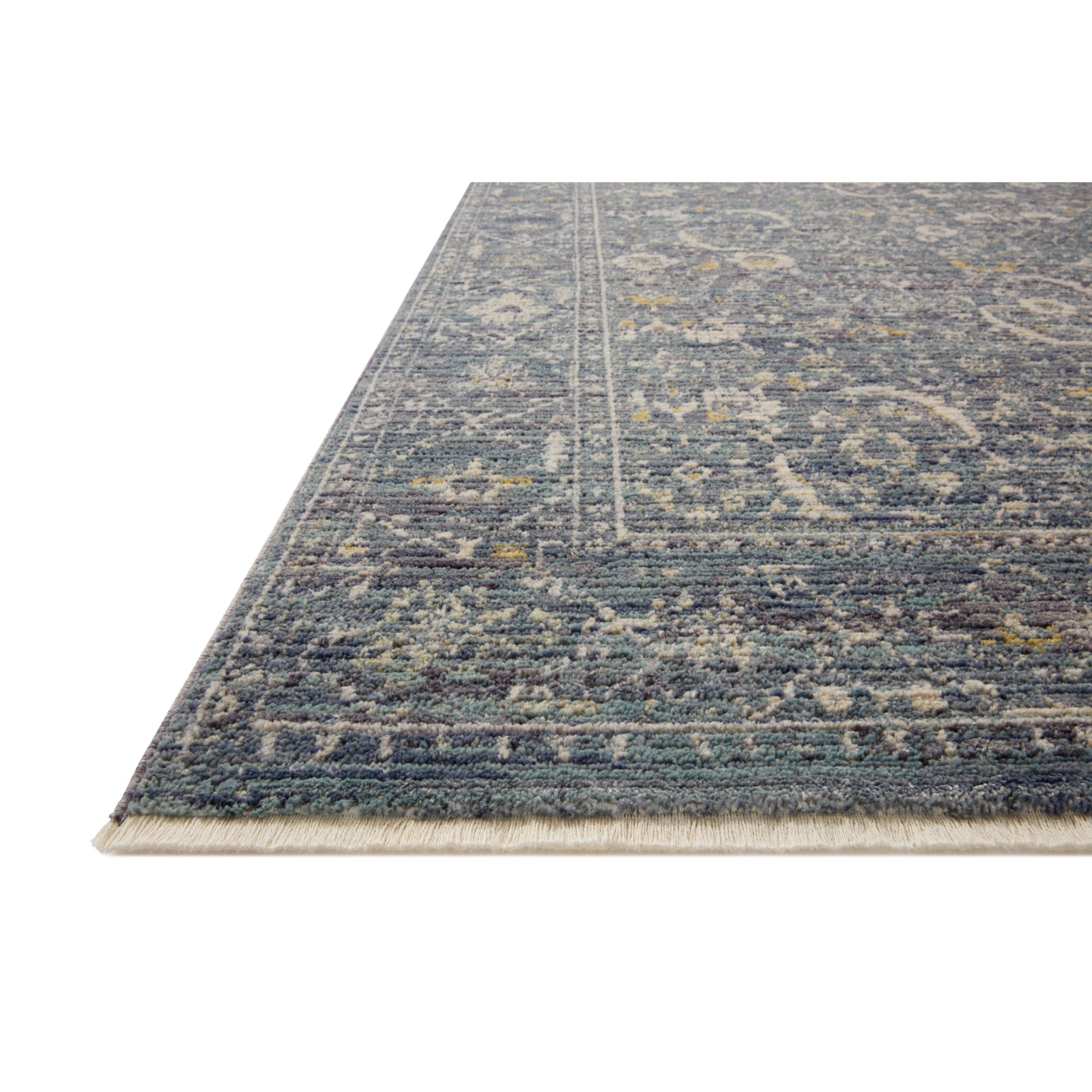 Jean Stoffer x Loloi Bradbury Ocean/Gold Rug