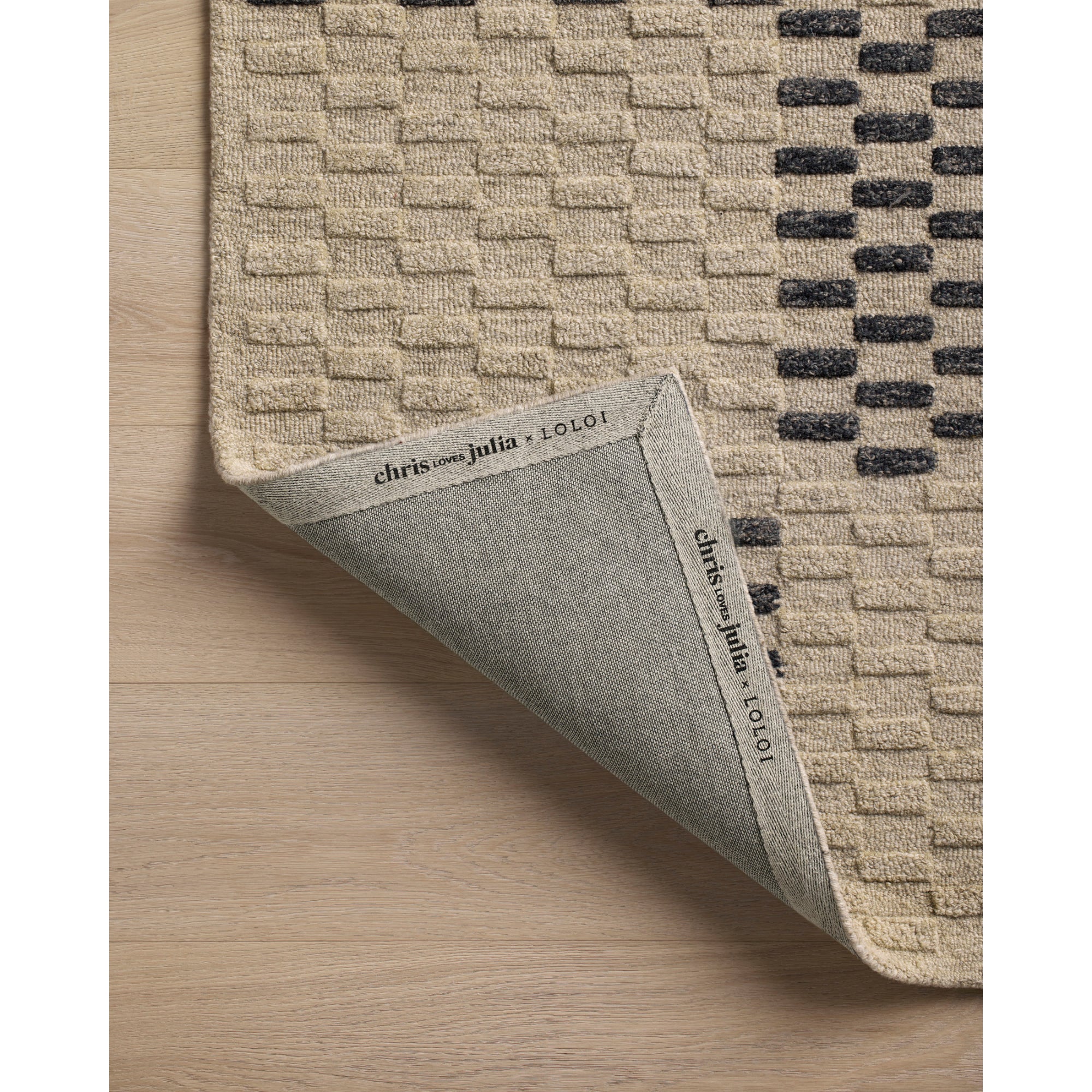 Chris Loves Julia x Loloi Bradley Beige/Midnight Rug