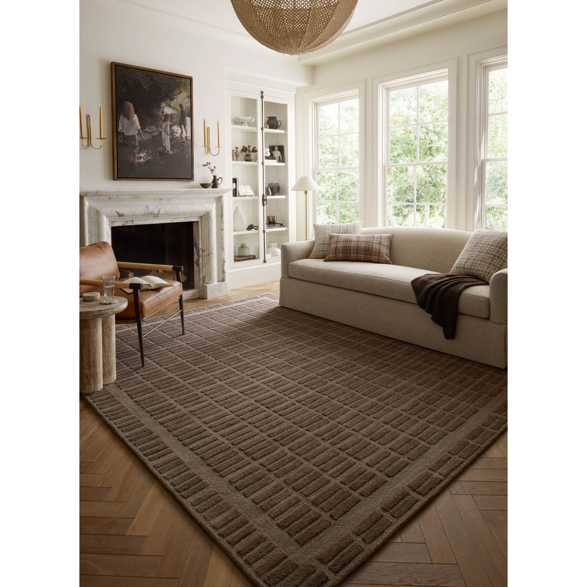 Chris Loves Julia x Loloi Bradley Cocoa/Cocoa Rug