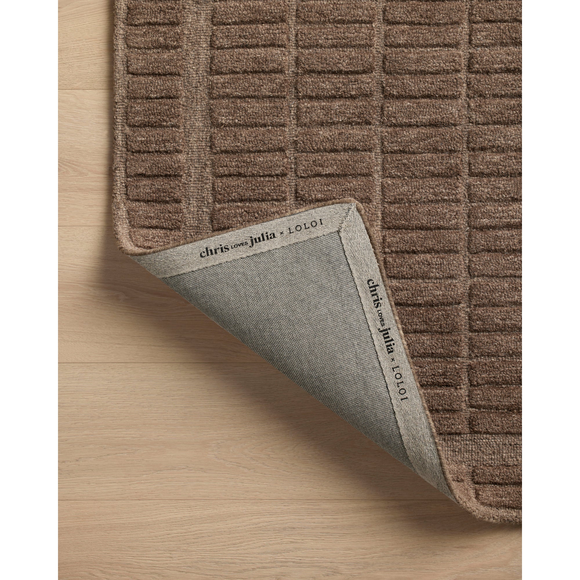 Chris Loves Julia x Loloi Bradley Cocoa/Cocoa Rug