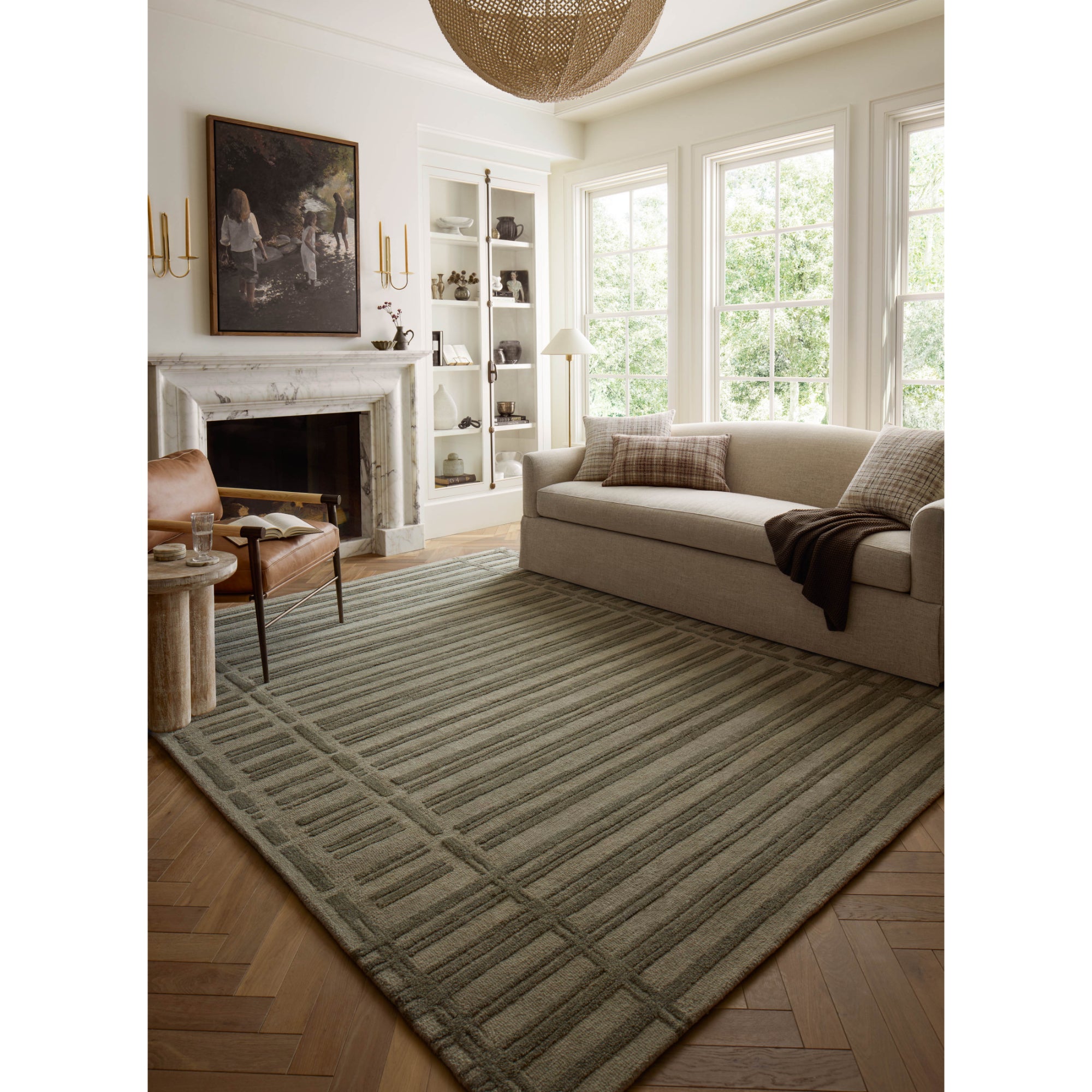 Chris Loves Julia x Loloi Bradley Sage/Olive Rug