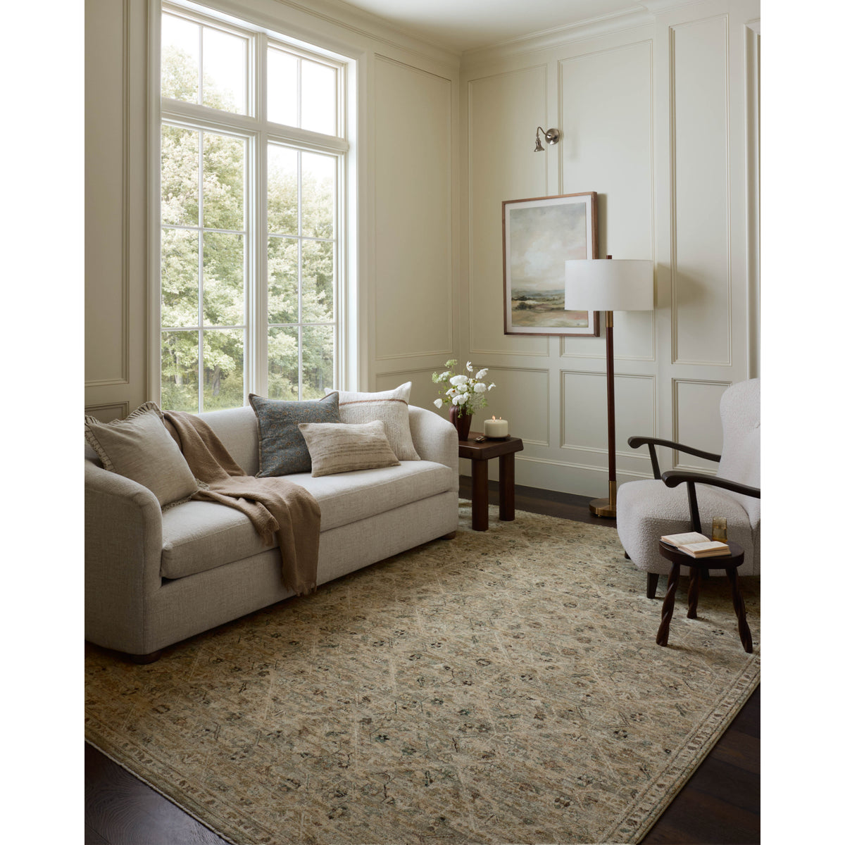 Loloi Briar Silver/Moss Rug