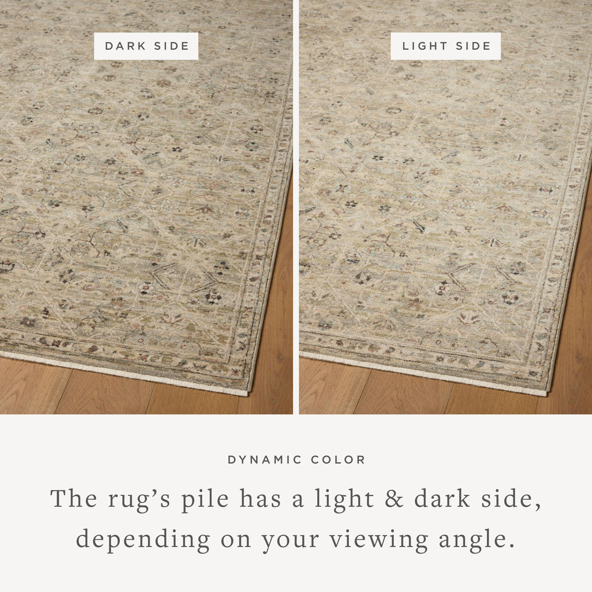 Loloi Briar Silver/Moss Rug