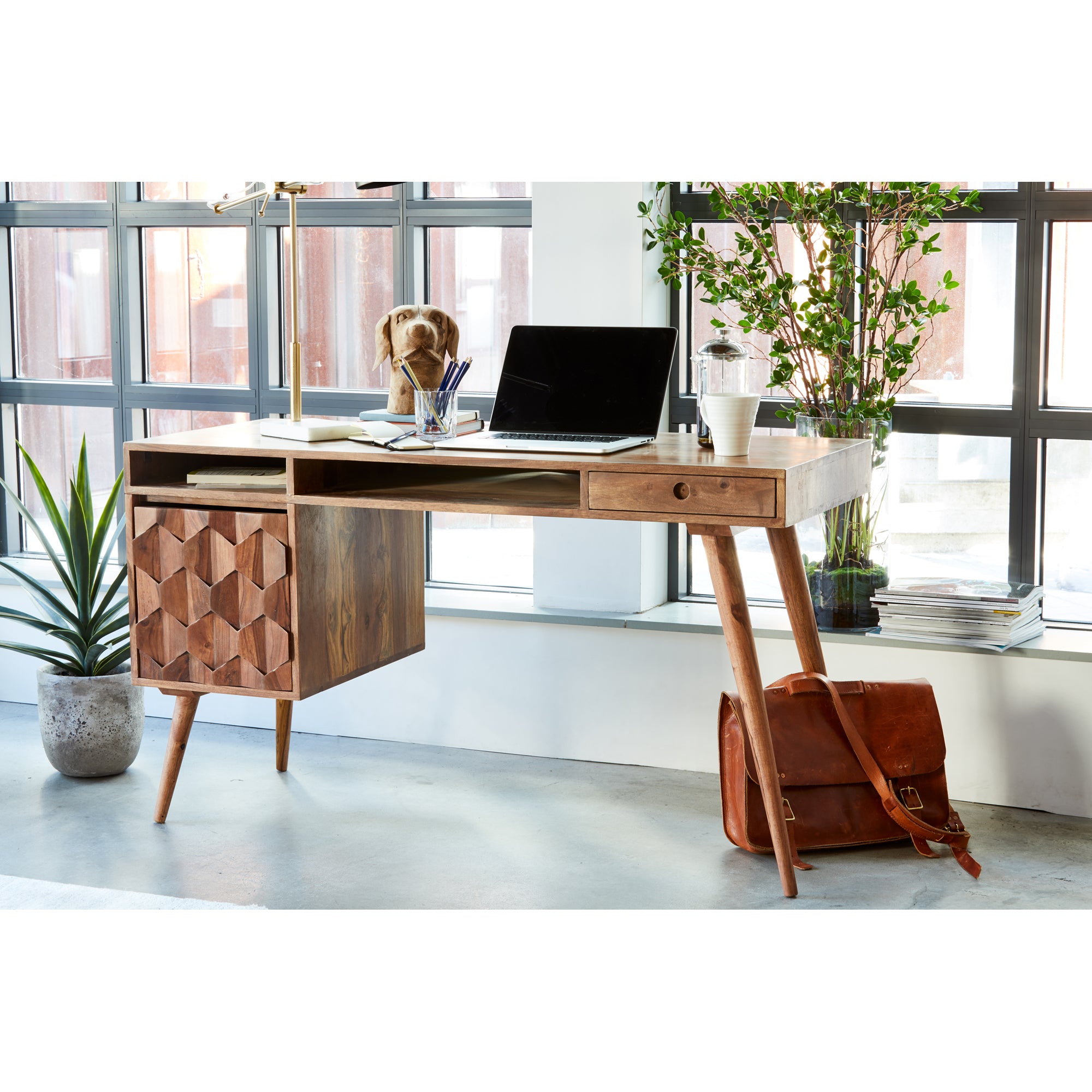 O2 Desk Brown Desk Moe's    Four Hands, Mid Century Modern Furniture, Old Bones Furniture Company, Old Bones Co, Modern Mid Century, Designer Furniture, Furniture Sale, Warehouse Furniture Sale, O2 Desk Brown Sale, https://www.oldbonesco.com/