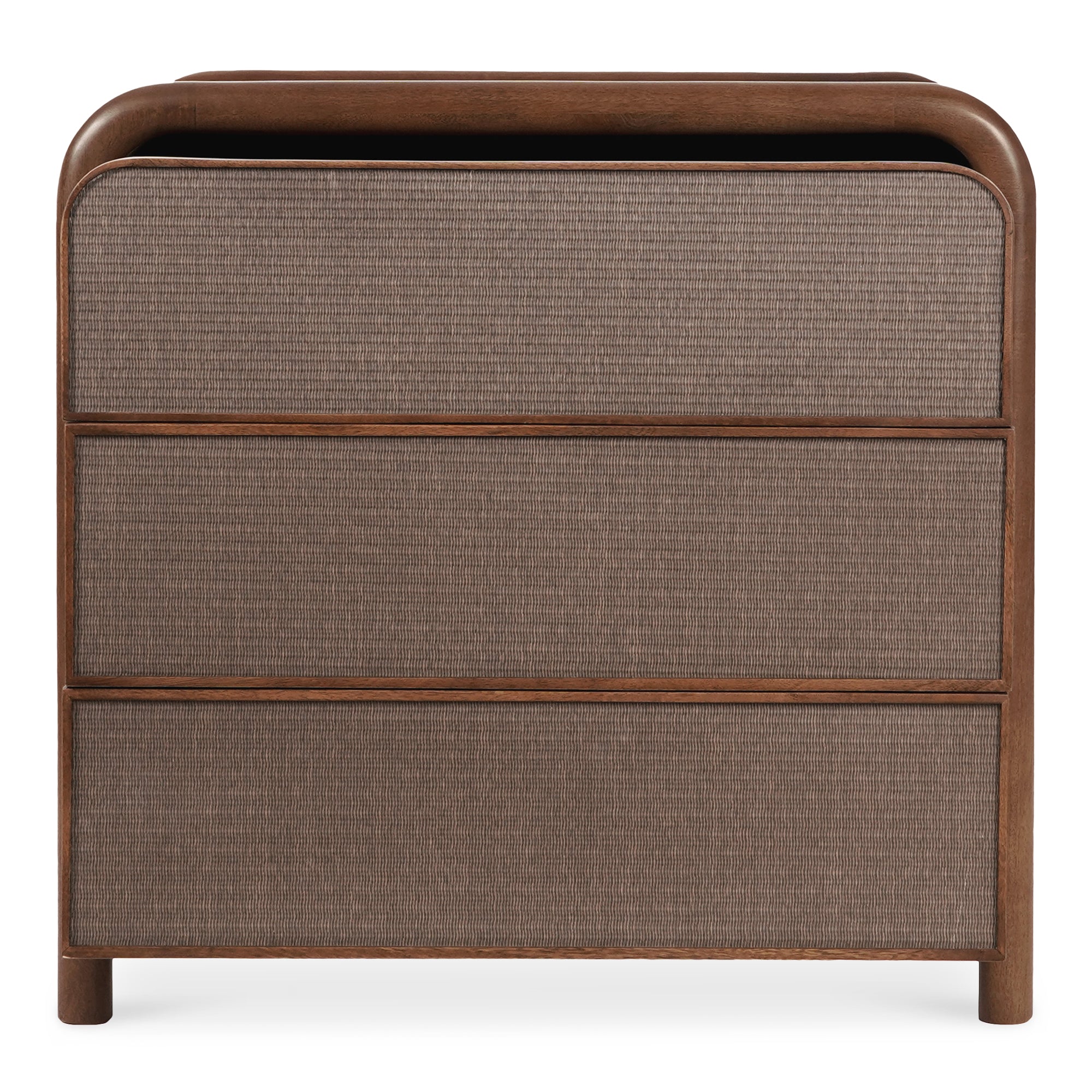 Rye 3 Drawer Nightstand Warm Brown Nightstand Moe's    Four Hands, Mid Century Modern Furniture, Old Bones Furniture Company, Old Bones Co, Modern Mid Century, Designer Furniture, Furniture Sale, Warehouse Furniture Sale, Rye 3 Drawer Nightstand Warm Brown Sale, https://www.oldbonesco.com/