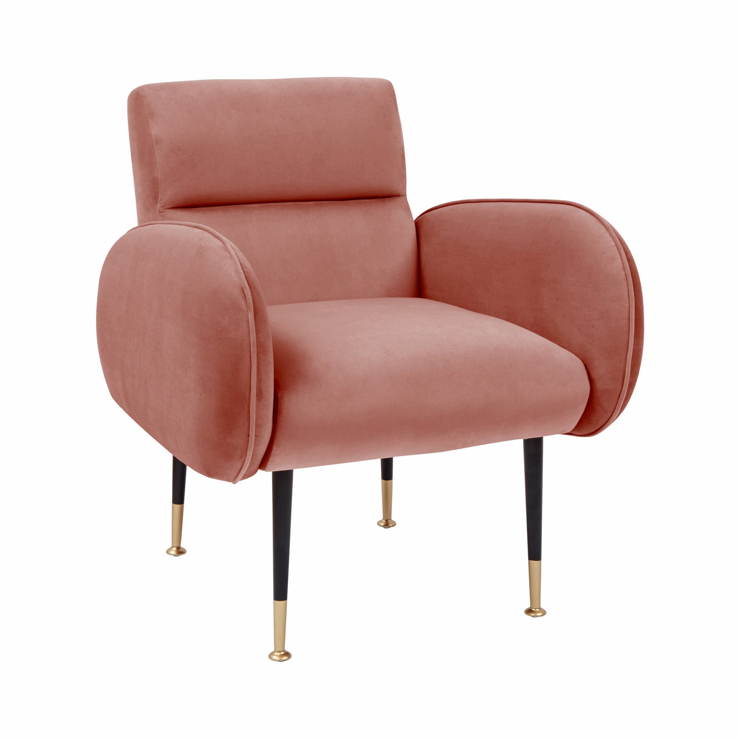 Babe Salmon Velvet Chair  OB OUTLET     Four Hands, Mid Century Modern Furniture, Old Bones Furniture Company, Old Bones Co, Modern Mid Century, Designer Furniture, https://www.oldbonesco.com/