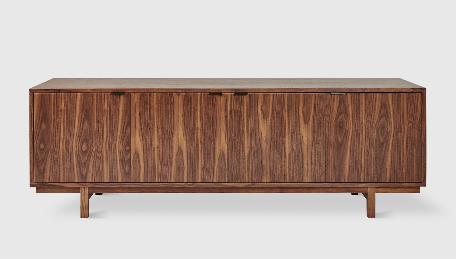Belmont Credenza Natural WalnutCredenza Gus*  Natural Walnut   Four Hands, Mid Century Modern Furniture, Old Bones Furniture Company, Old Bones Co, Modern Mid Century, Designer Furniture, https://www.oldbonesco.com/