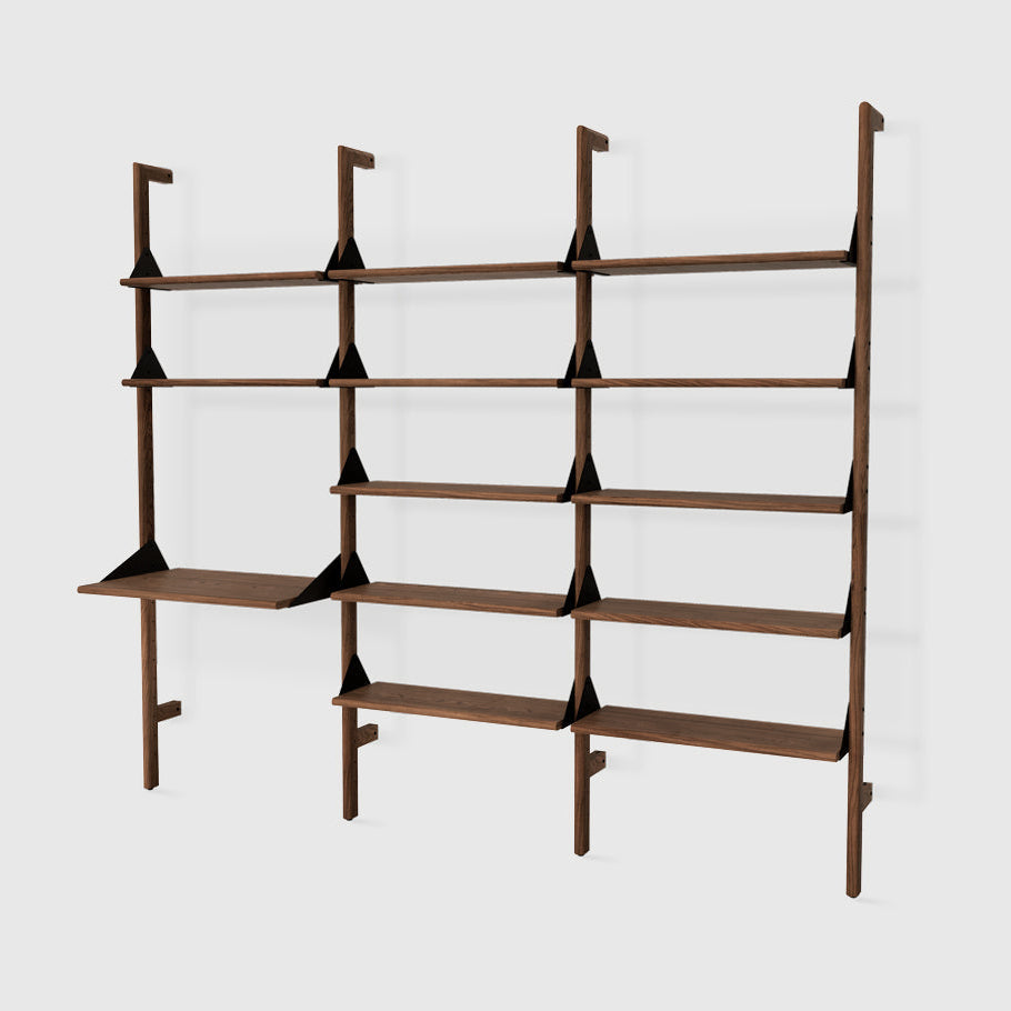 Branch-3 Shelving Unit with Desk