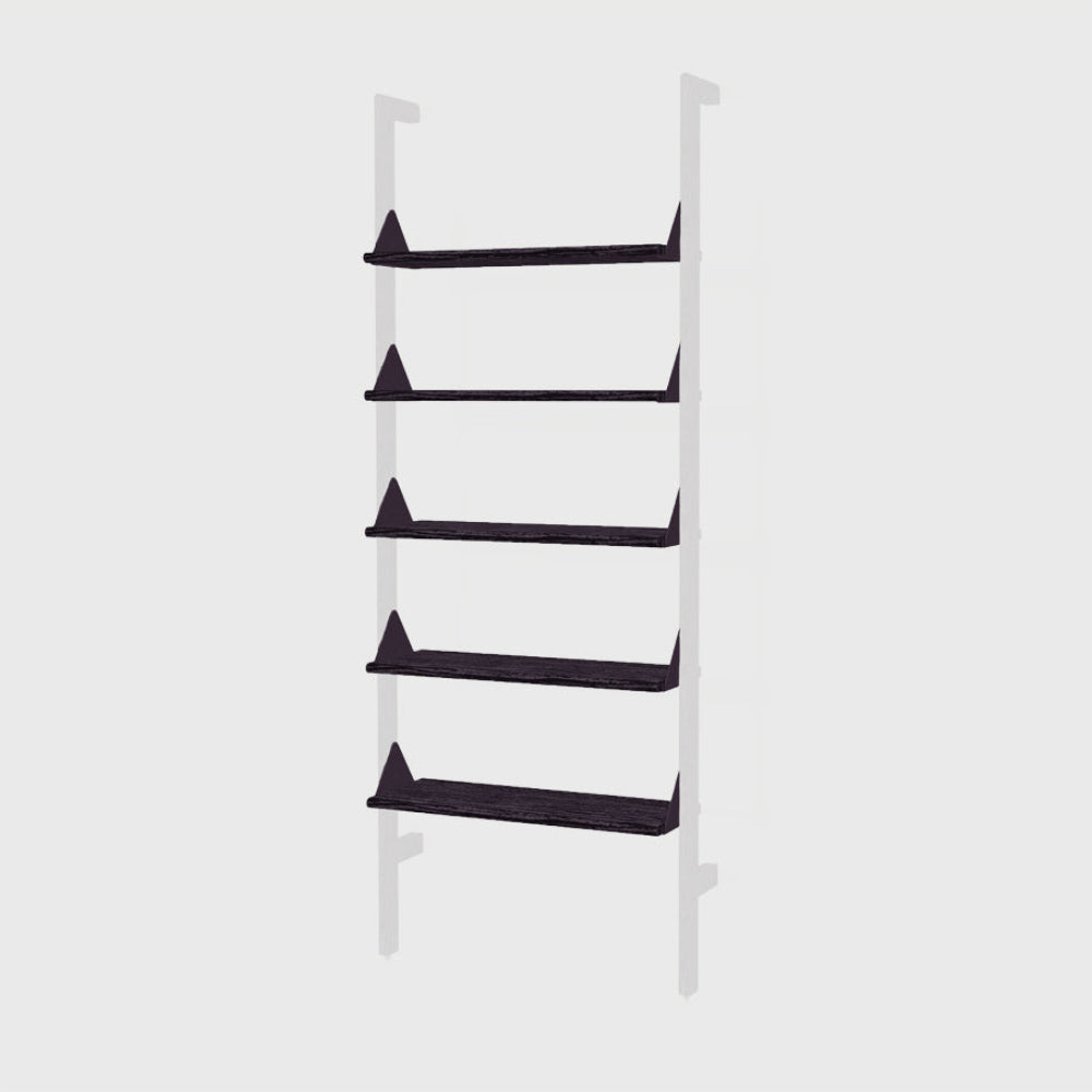 Branch Shelves 5 Pack Black Ash/Black BracketsStorage Shelf Gus*  Black Ash/Black Brackets   Four Hands, Mid Century Modern Furniture, Old Bones Furniture Company, Old Bones Co, Modern Mid Century, Designer Furniture, https://www.oldbonesco.com/