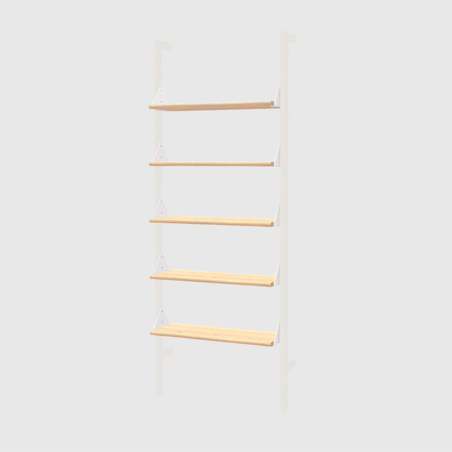 Branch Shelves 5 Pack Blonde Ash/White BracketsStorage Shelf Gus*  Blonde Ash/White Brackets   Four Hands, Mid Century Modern Furniture, Old Bones Furniture Company, Old Bones Co, Modern Mid Century, Designer Furniture, https://www.oldbonesco.com/