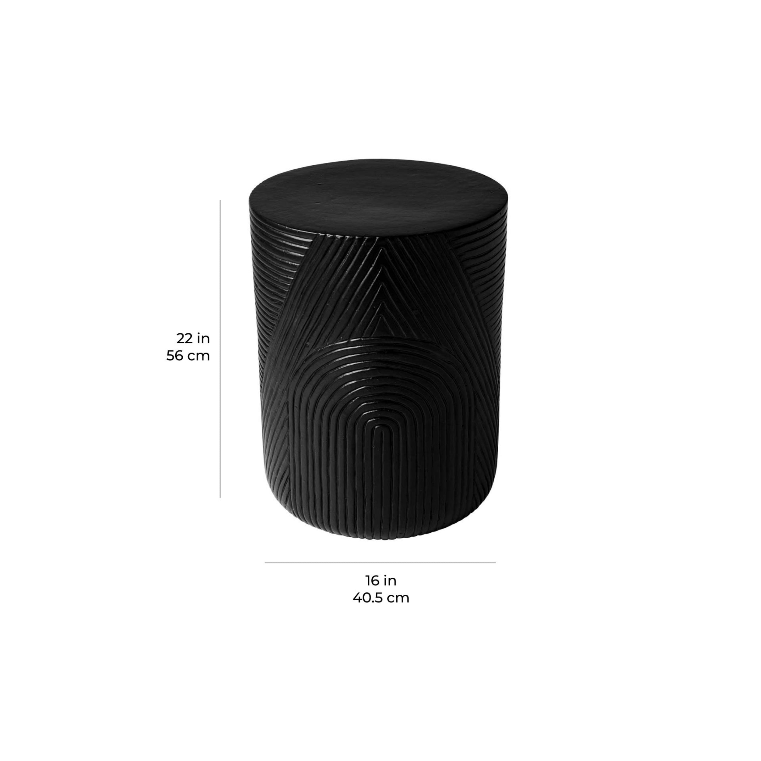 Serenity 16" Textured Side Table