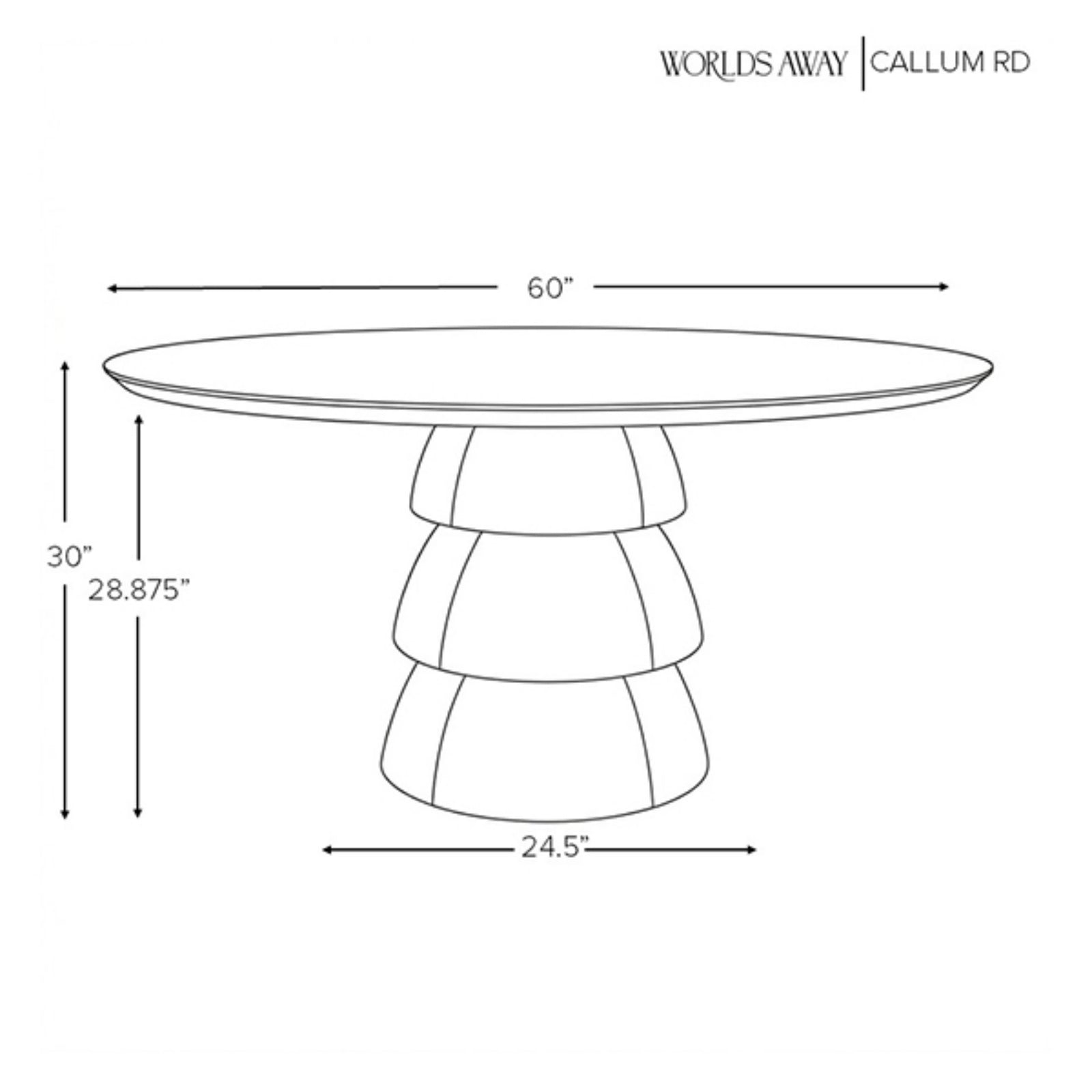 Callum Round Dining Table