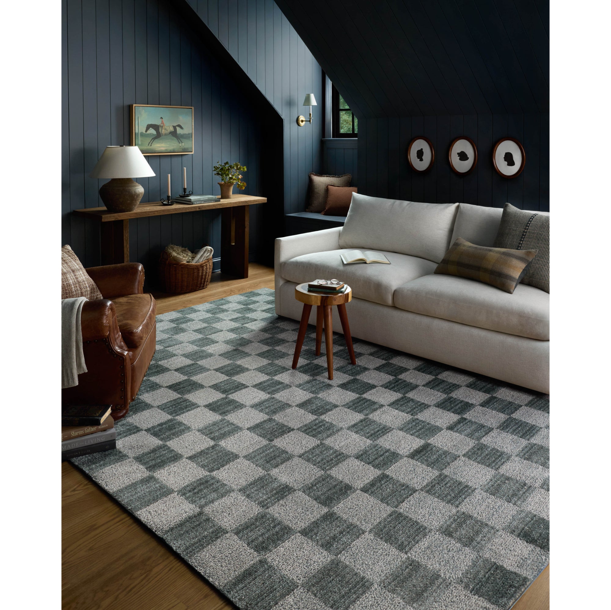 Chris Loves Julia x Loloi Calvin Blue/Ivory Rug