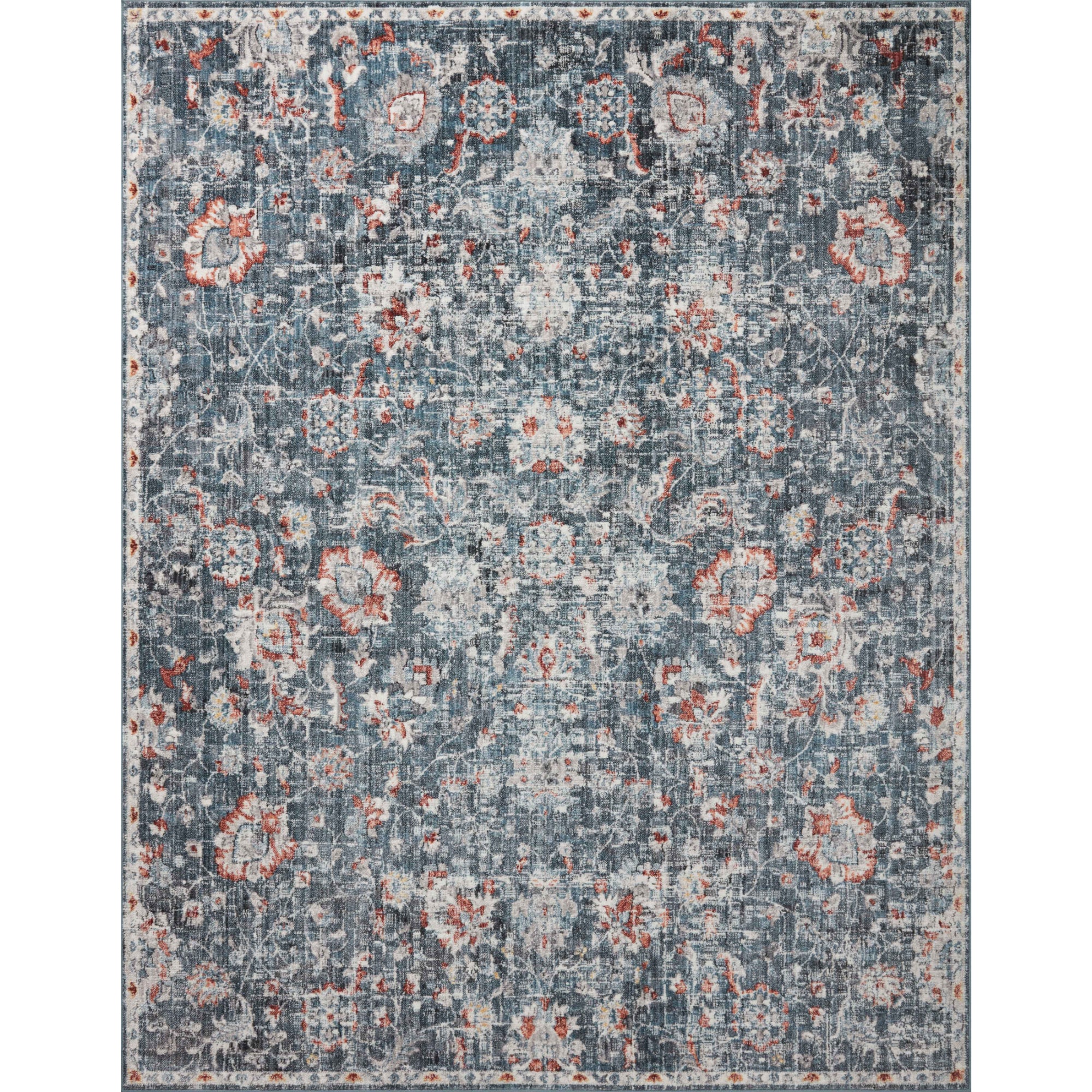 Loloi Cassandra Blue/Rust Rug