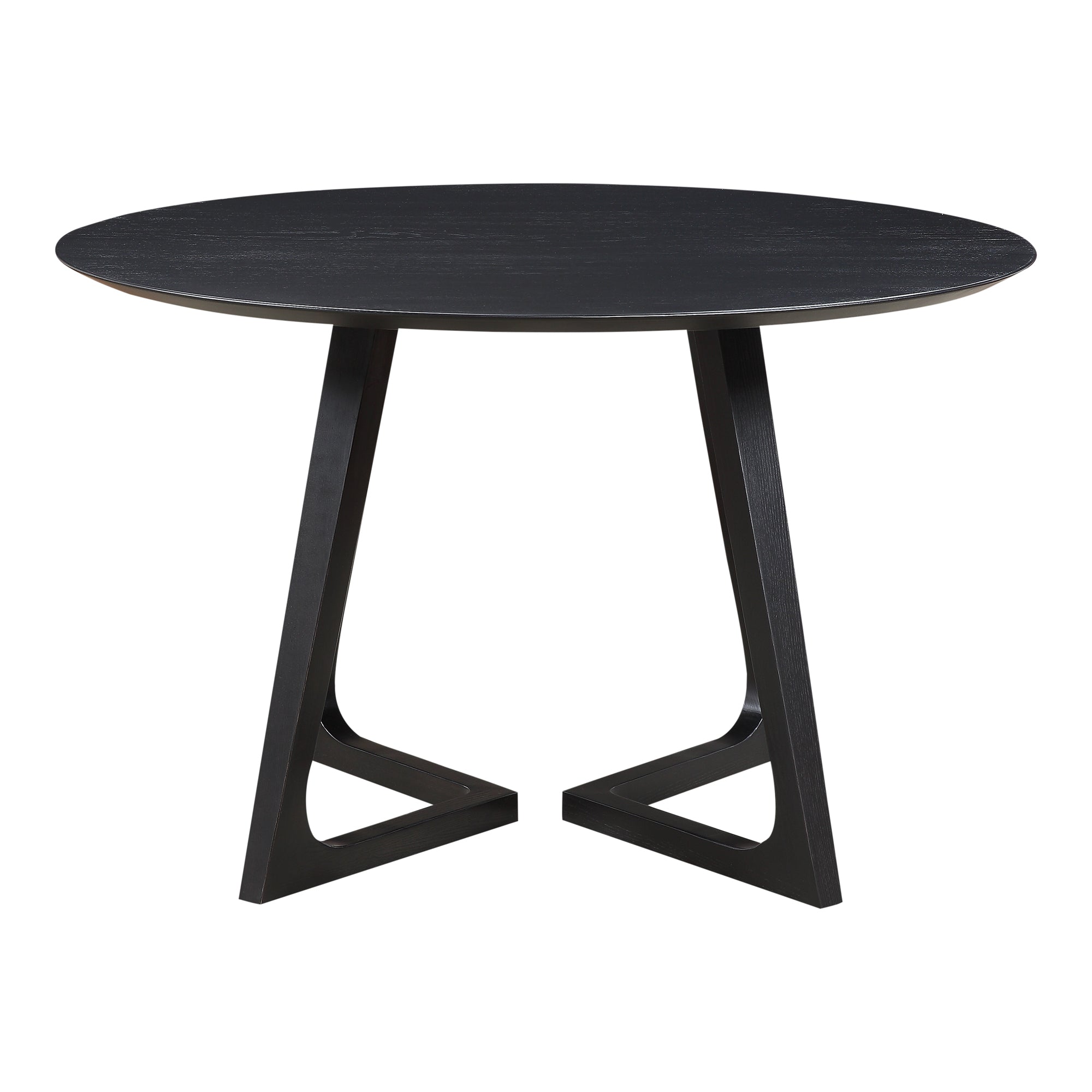 Godenza Dining Table Black / RoundDining Tables Moe's Black Round  Four Hands, Mid Century Modern Furniture, Old Bones Furniture Company, Old Bones Co, Modern Mid Century, Designer Furniture, Furniture Sale, Warehouse Furniture Sale, Godenza Dining Table Sale, https://www.oldbonesco.com/