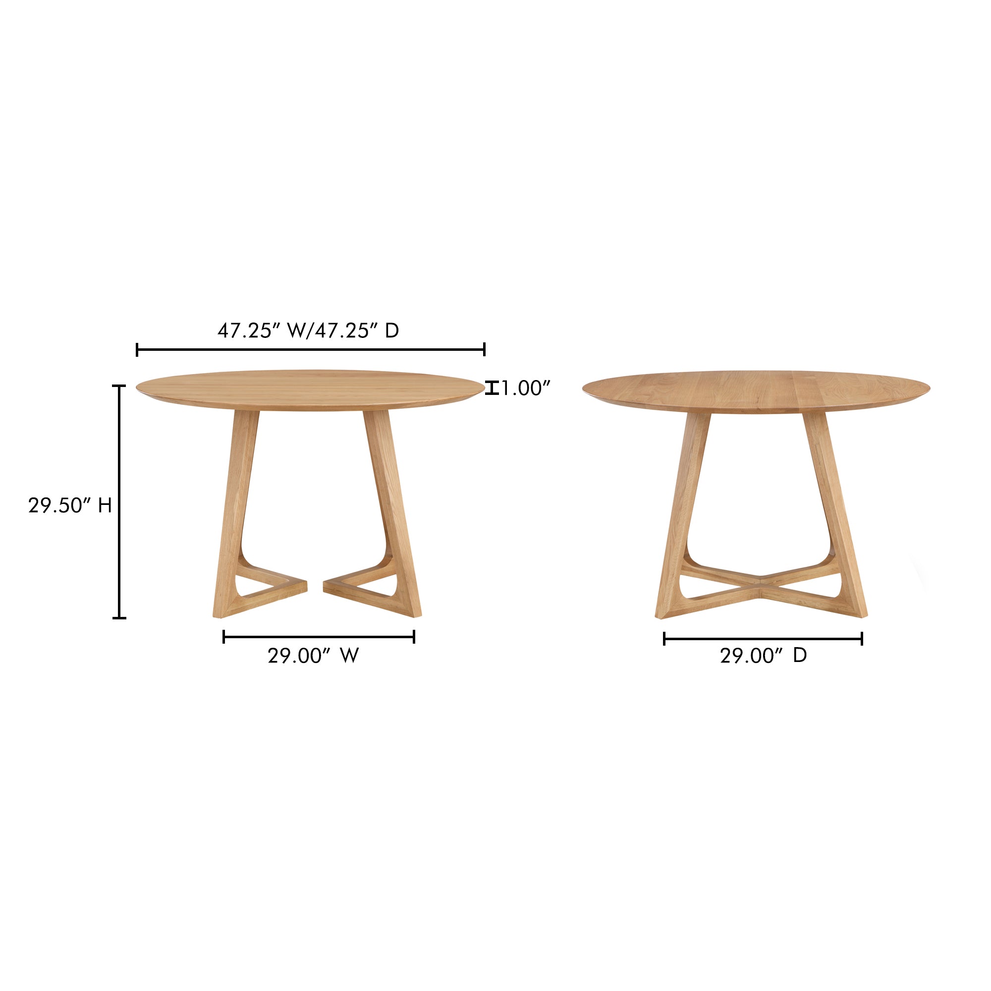 Godenza Dining Table Dining Tables Moe's    Four Hands, Mid Century Modern Furniture, Old Bones Furniture Company, Old Bones Co, Modern Mid Century, Designer Furniture, Furniture Sale, Warehouse Furniture Sale, Godenza Dining Table Sale, https://www.oldbonesco.com/