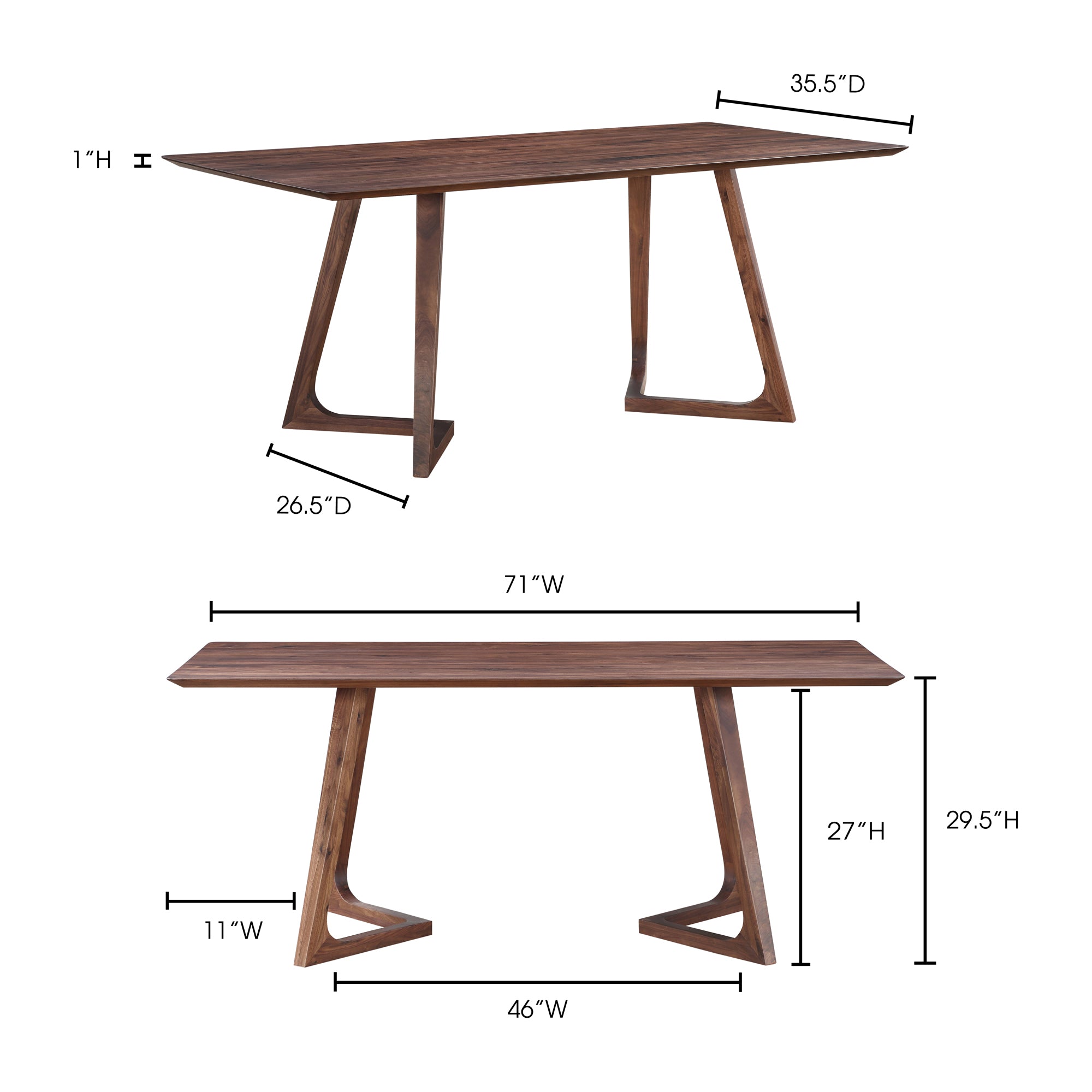 Godenza Dining Table Dining Tables Moe's    Four Hands, Mid Century Modern Furniture, Old Bones Furniture Company, Old Bones Co, Modern Mid Century, Designer Furniture, Furniture Sale, Warehouse Furniture Sale, Godenza Dining Table Sale, https://www.oldbonesco.com/