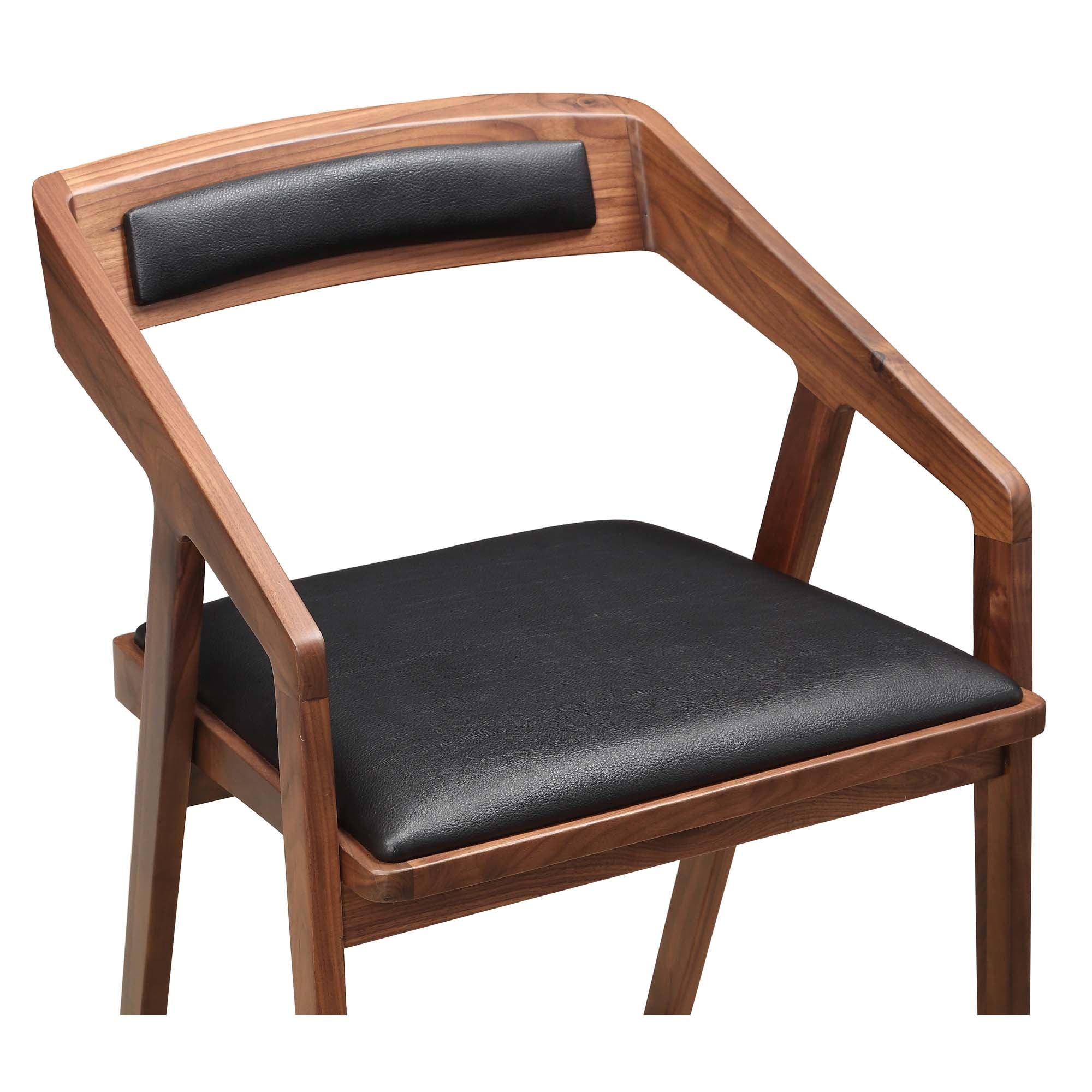 Padma Counter Stool Black Vegan Leather Counter Stools Moe's    Four Hands, Mid Century Modern Furniture, Old Bones Furniture Company, Old Bones Co, Modern Mid Century, Designer Furniture, Furniture Sale, Warehouse Furniture Sale, Padma Counter Stool Black Vegan Leather Sale, https://www.oldbonesco.com/