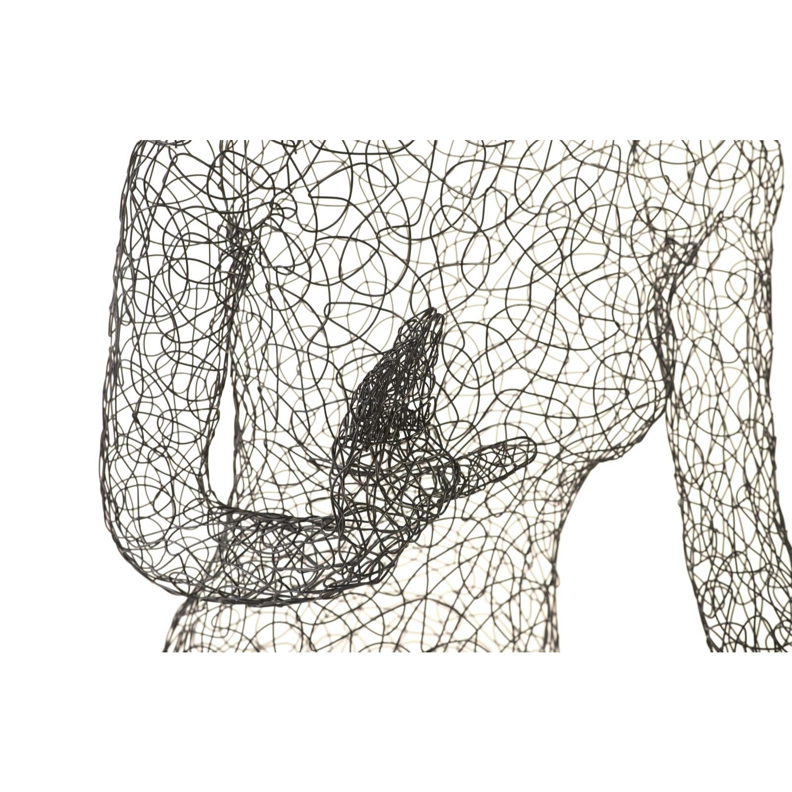 Crazy Wire Cross Legged Lounging Female