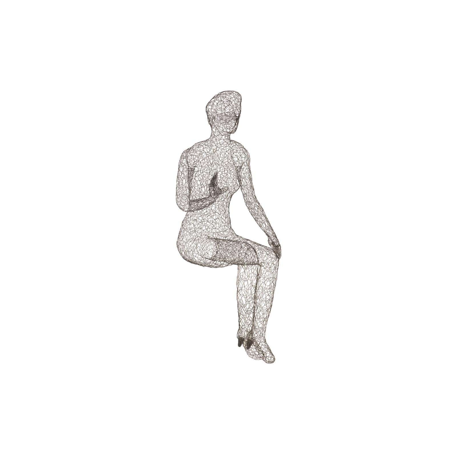Crazy Wire Cross Legged Lounging Female