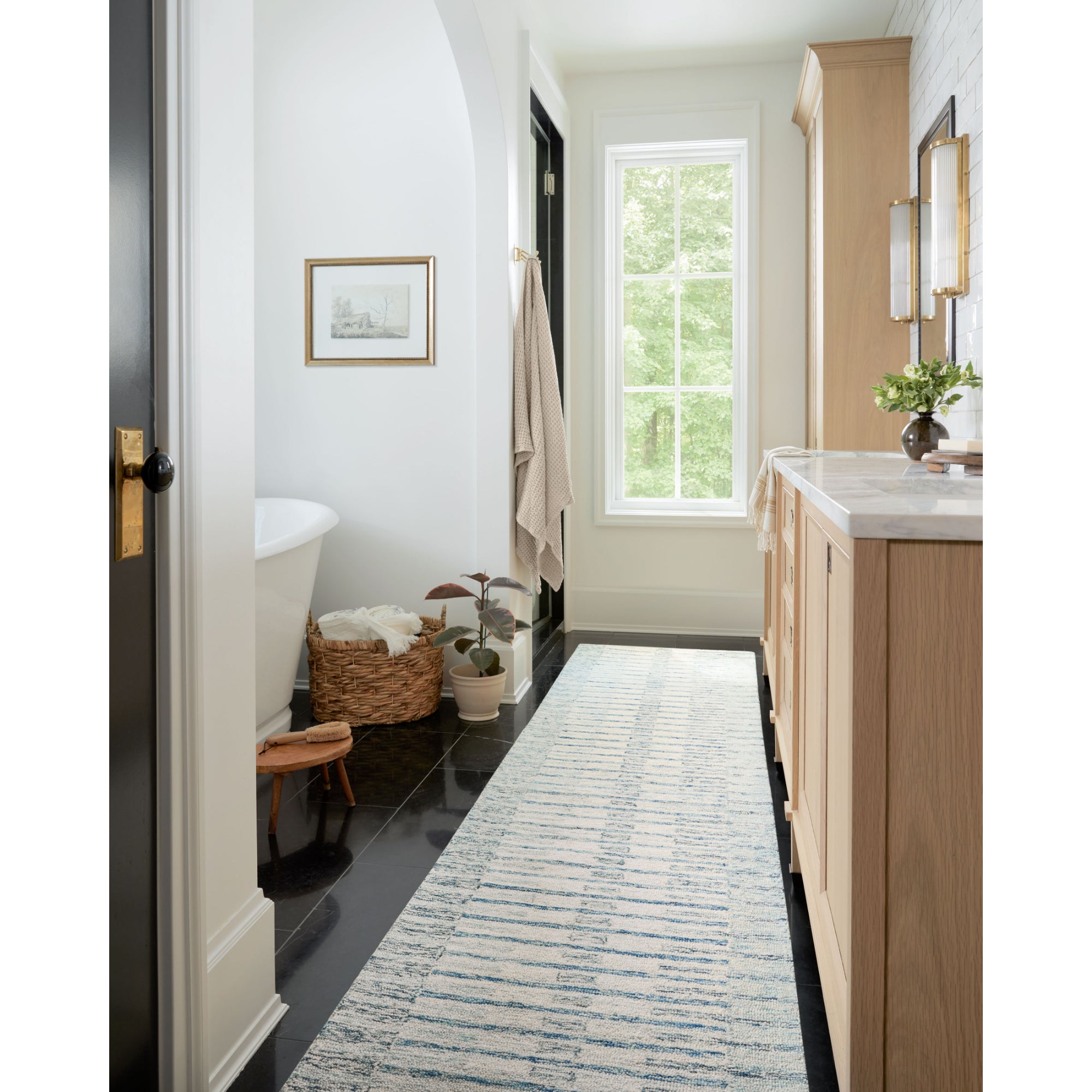 Chris Loves Julia x Loloi Chris Ivory/Denim Rug