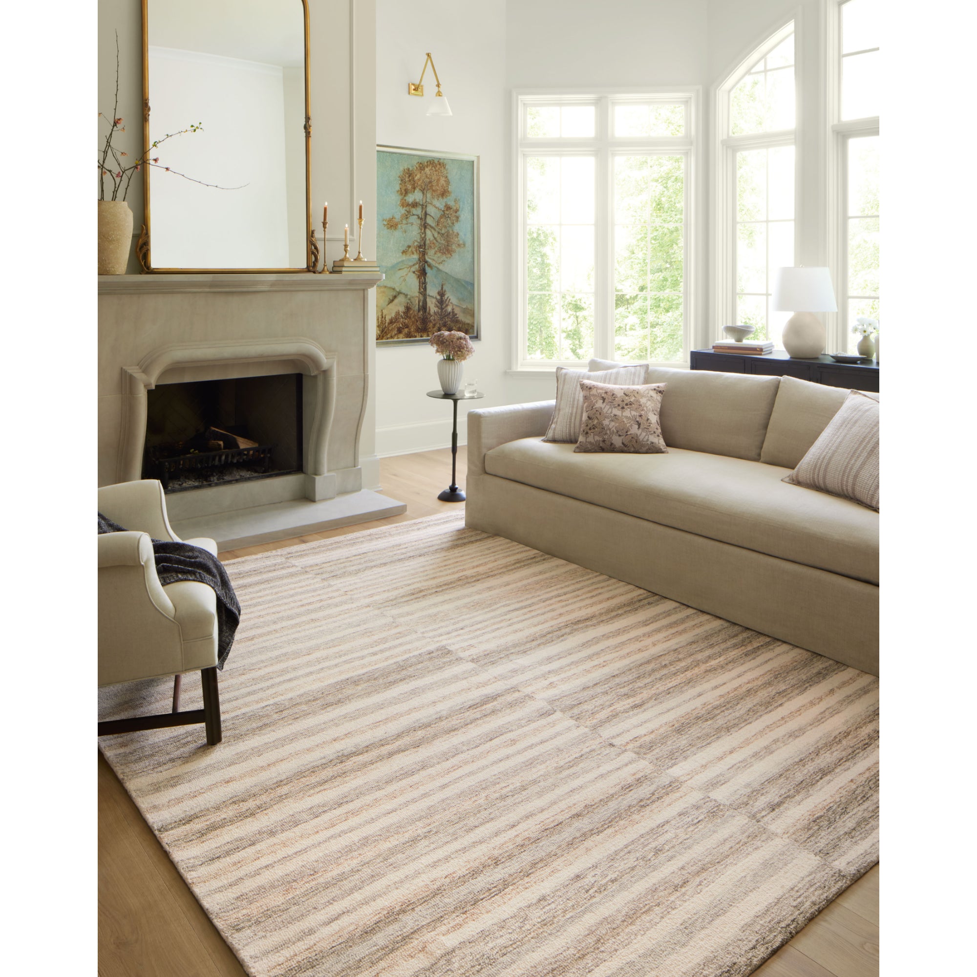 Chris Loves Julia x Loloi Chris Ivory/Clay Rug