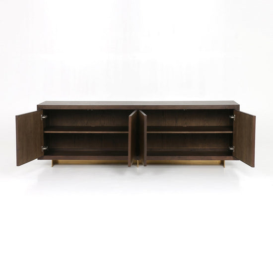 Enzo Sideboard-Dark Walnut Sideboard Four Hands     Four Hands, Burke Decor, Mid Century Modern Furniture, Old Bones Furniture Company, Old Bones Co, Modern Mid Century, Designer Furniture, https://www.oldbonesco.com/