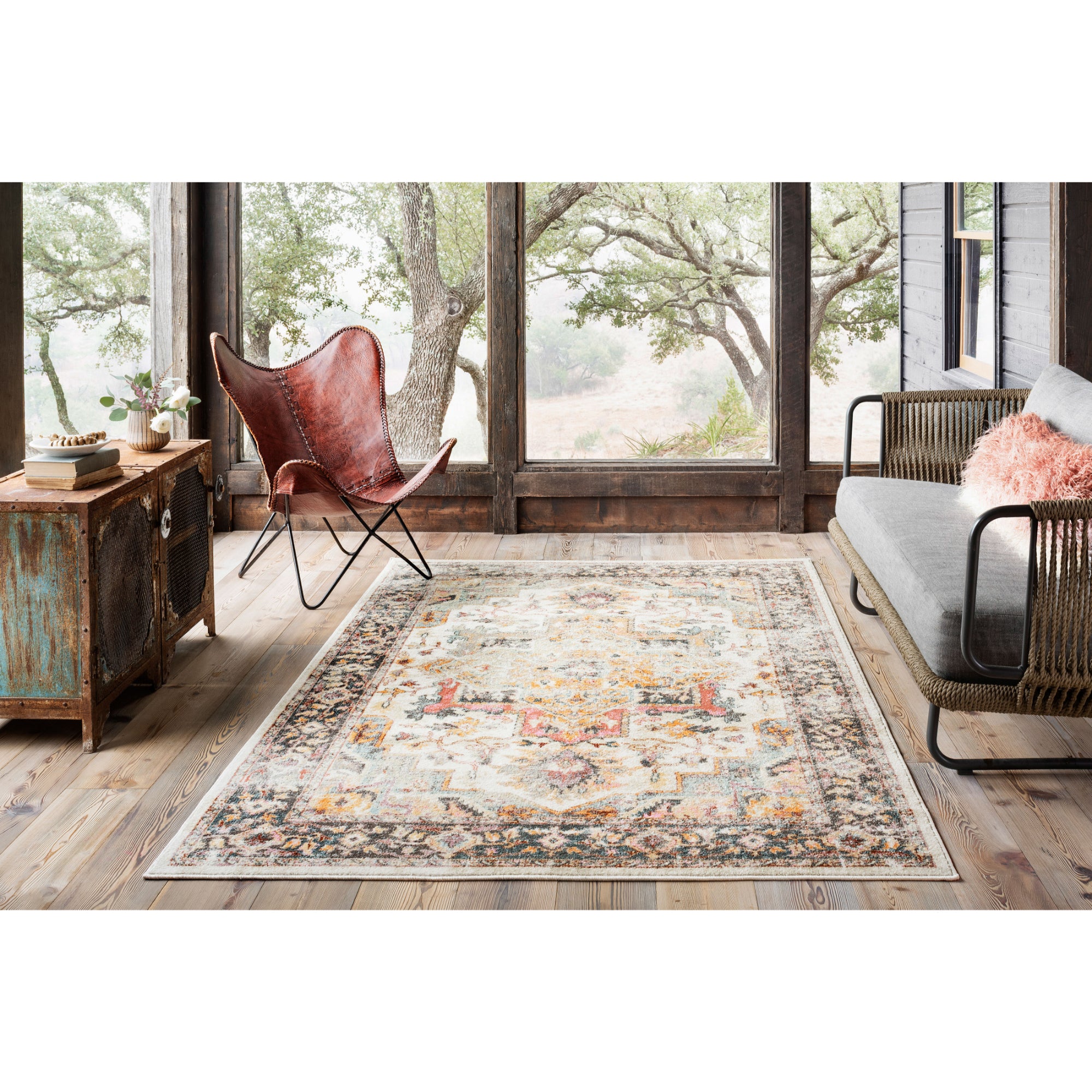 Loloi Clara Ivory/Charcoal 9'-3" x 13' Area Rug