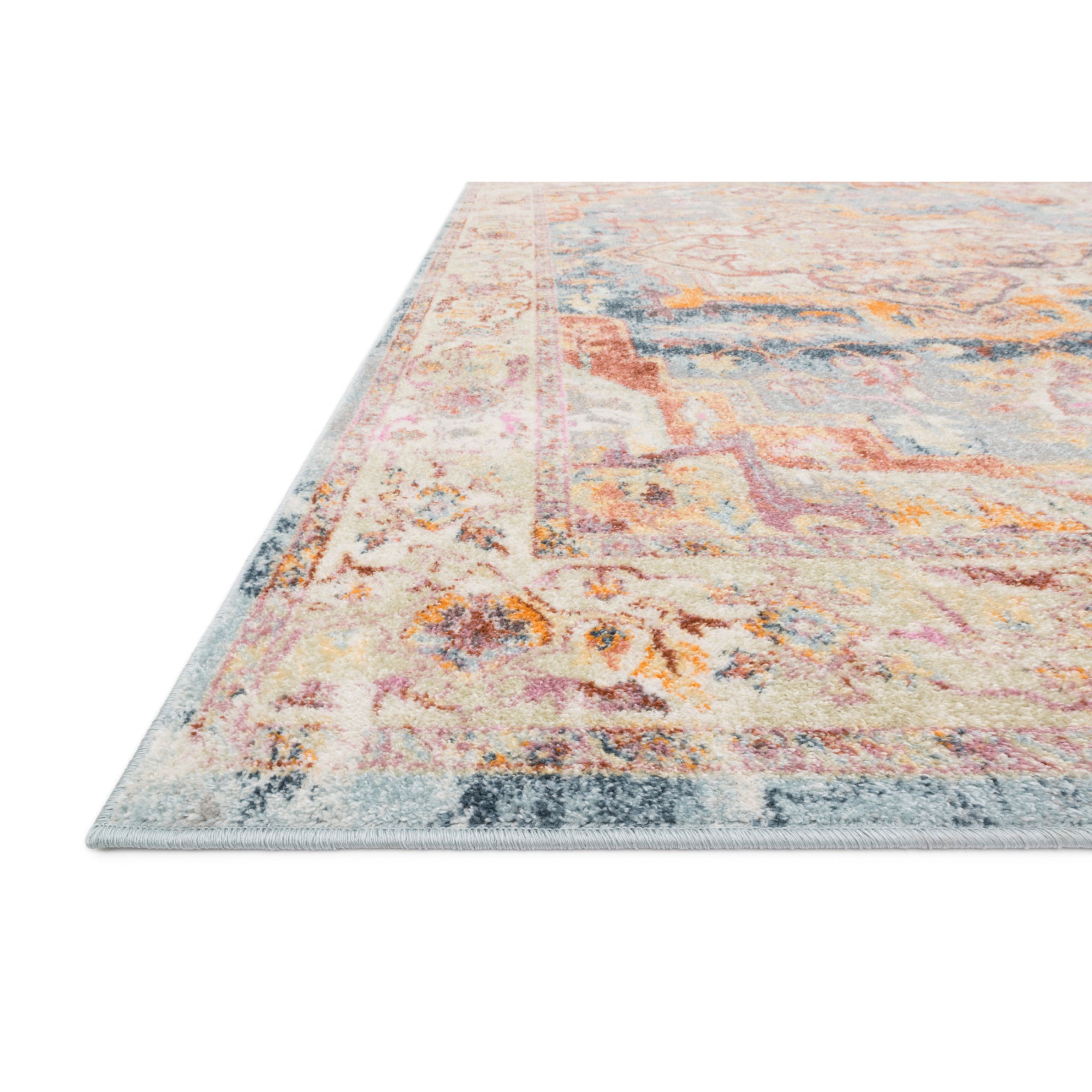 Loloi Clara Sunset/Ivory 18" x 18" Sample Rug