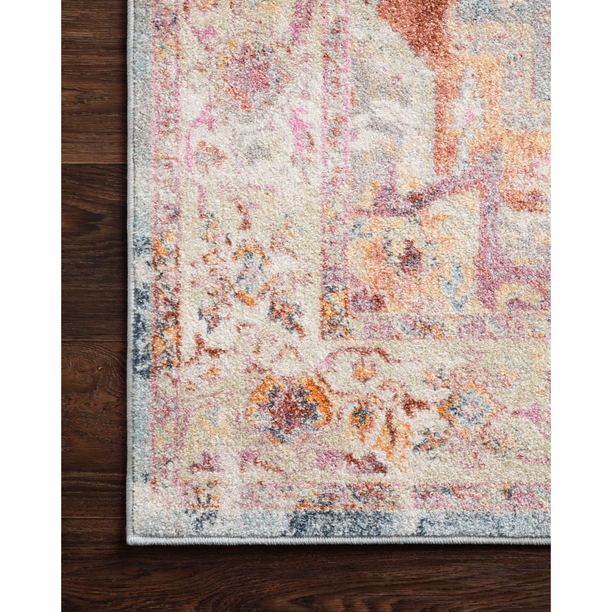 Loloi Clara Sunset/Ivory 18" x 18" Sample Rug