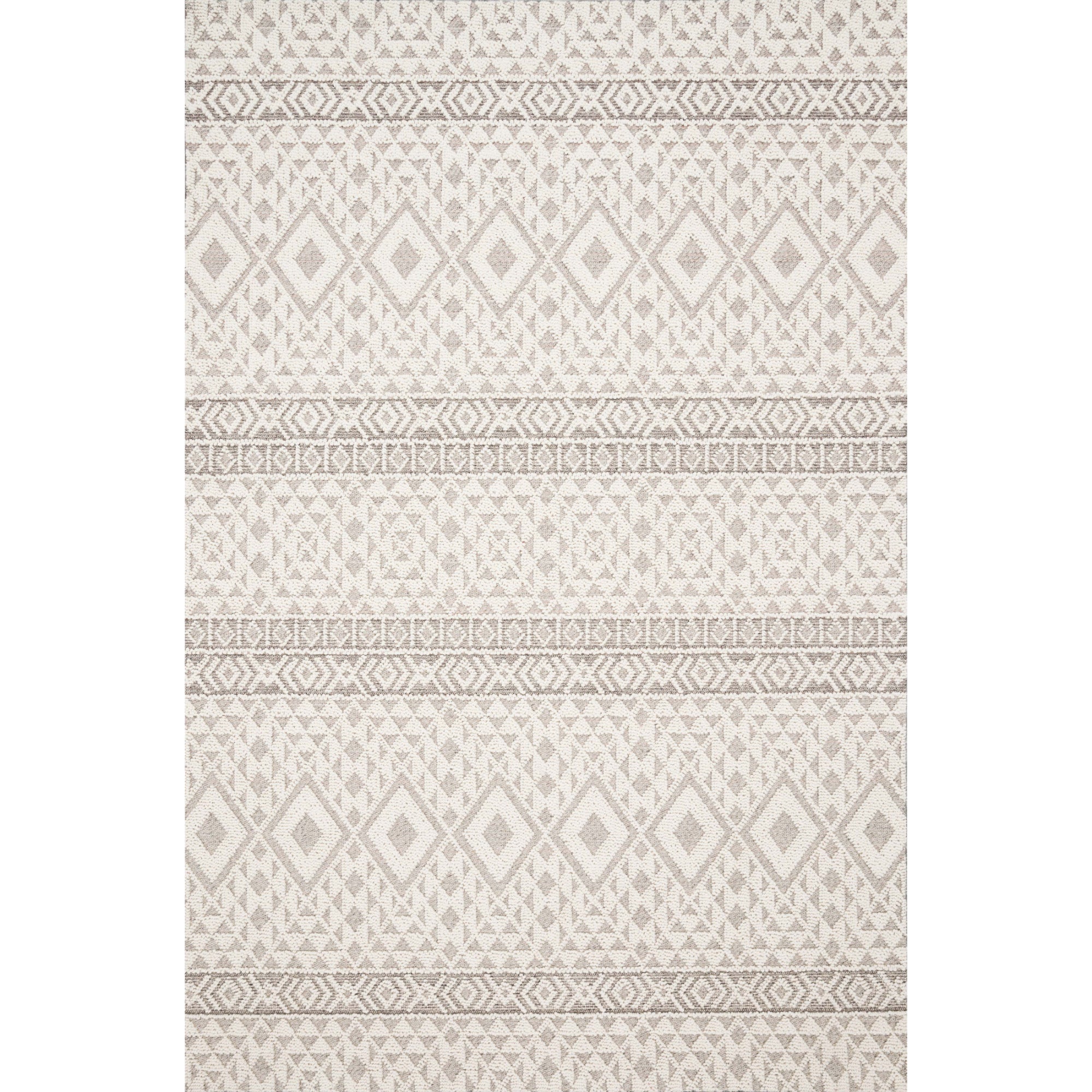 Loloi Cole Silver/Ivory 2'-1" x 3'-4" Accent Rug