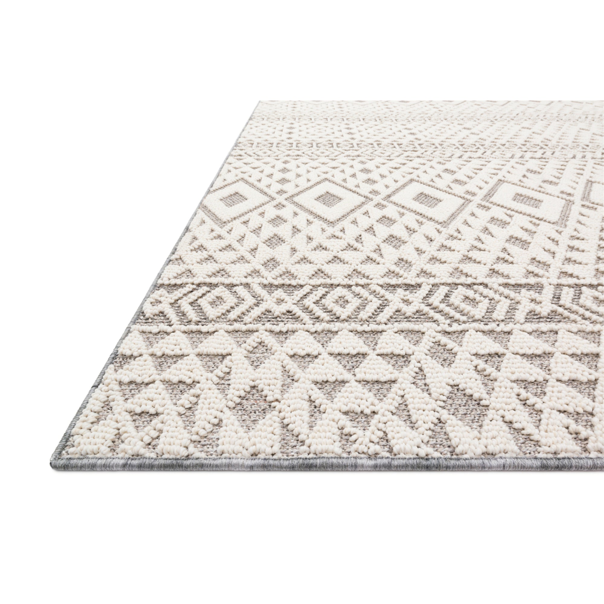 Loloi Cole Silver/Ivory 2'-1" x 3'-4" Accent Rug