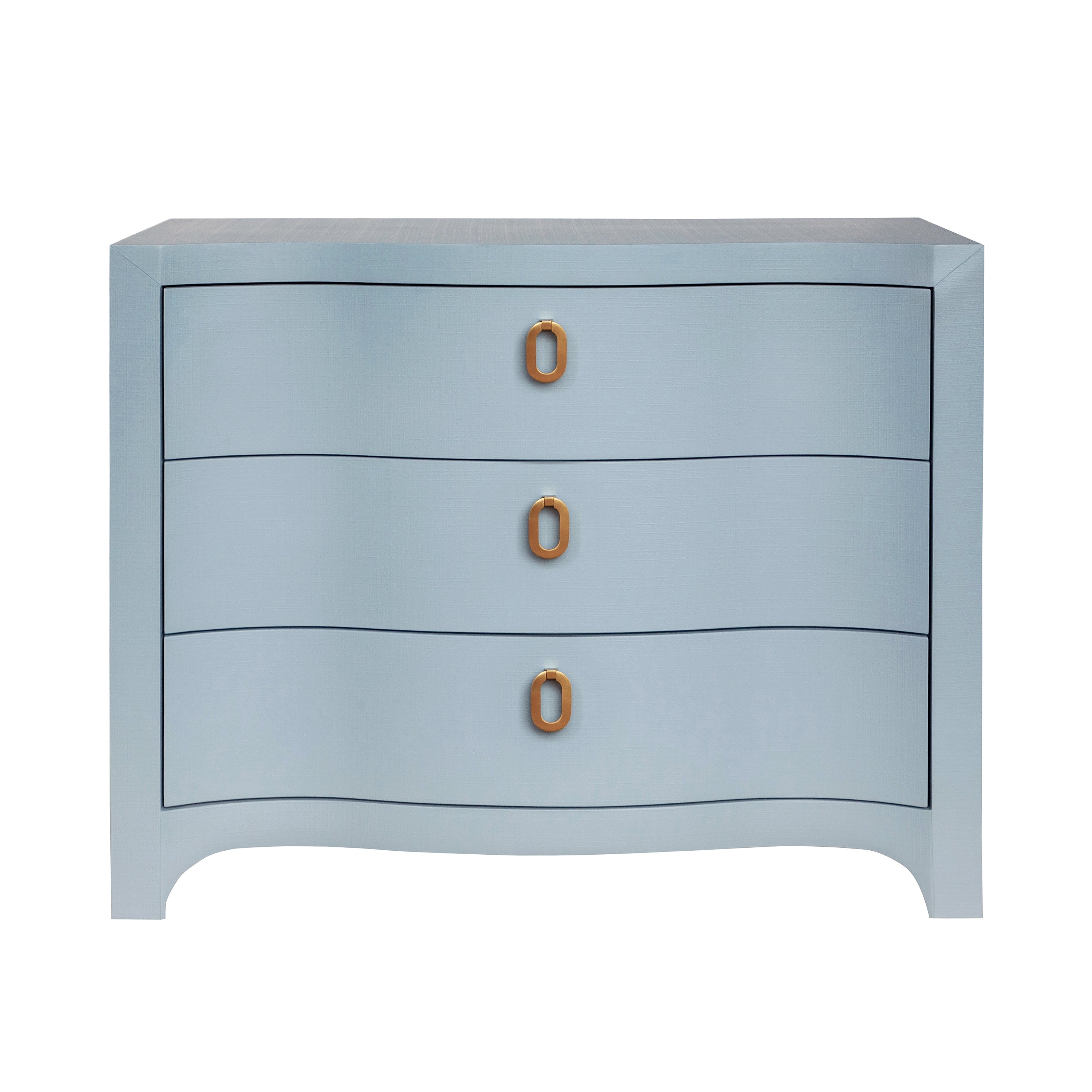 Worlds Away Cora Chest Light Blue Textured Linen Worlds Away Cora Chest Light Blue Textured Linen