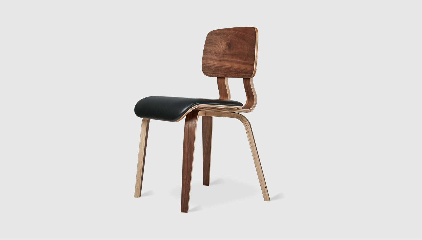 Cardinal Chair Walnut / Moto Black LeatherChair Gus*  Walnut / Moto Black Leather   Four Hands, Mid Century Modern Furniture, Old Bones Furniture Company, Old Bones Co, Modern Mid Century, Designer Furniture, https://www.oldbonesco.com/