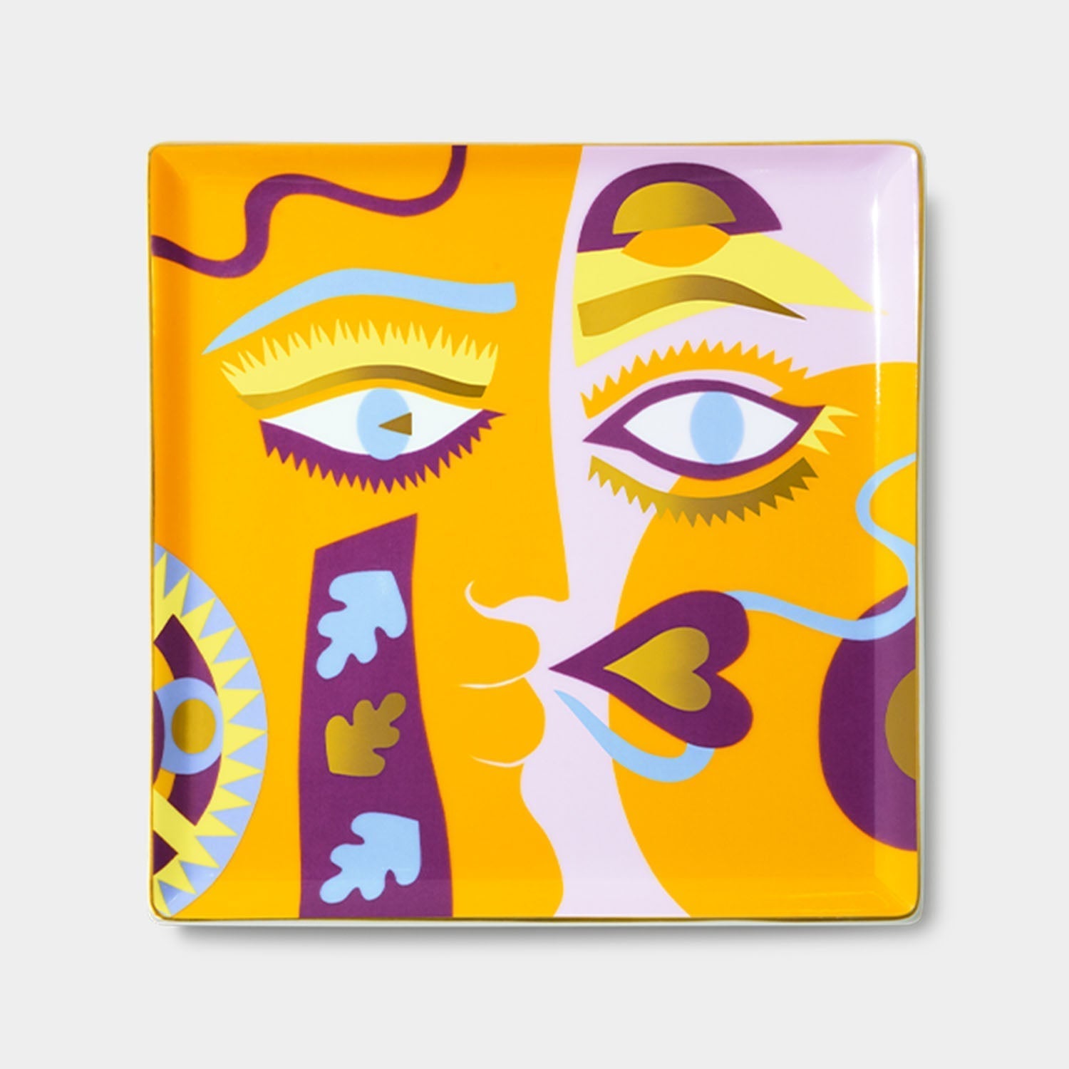 OCTAEVO Claire Johnson Ceramic Tray - Orange