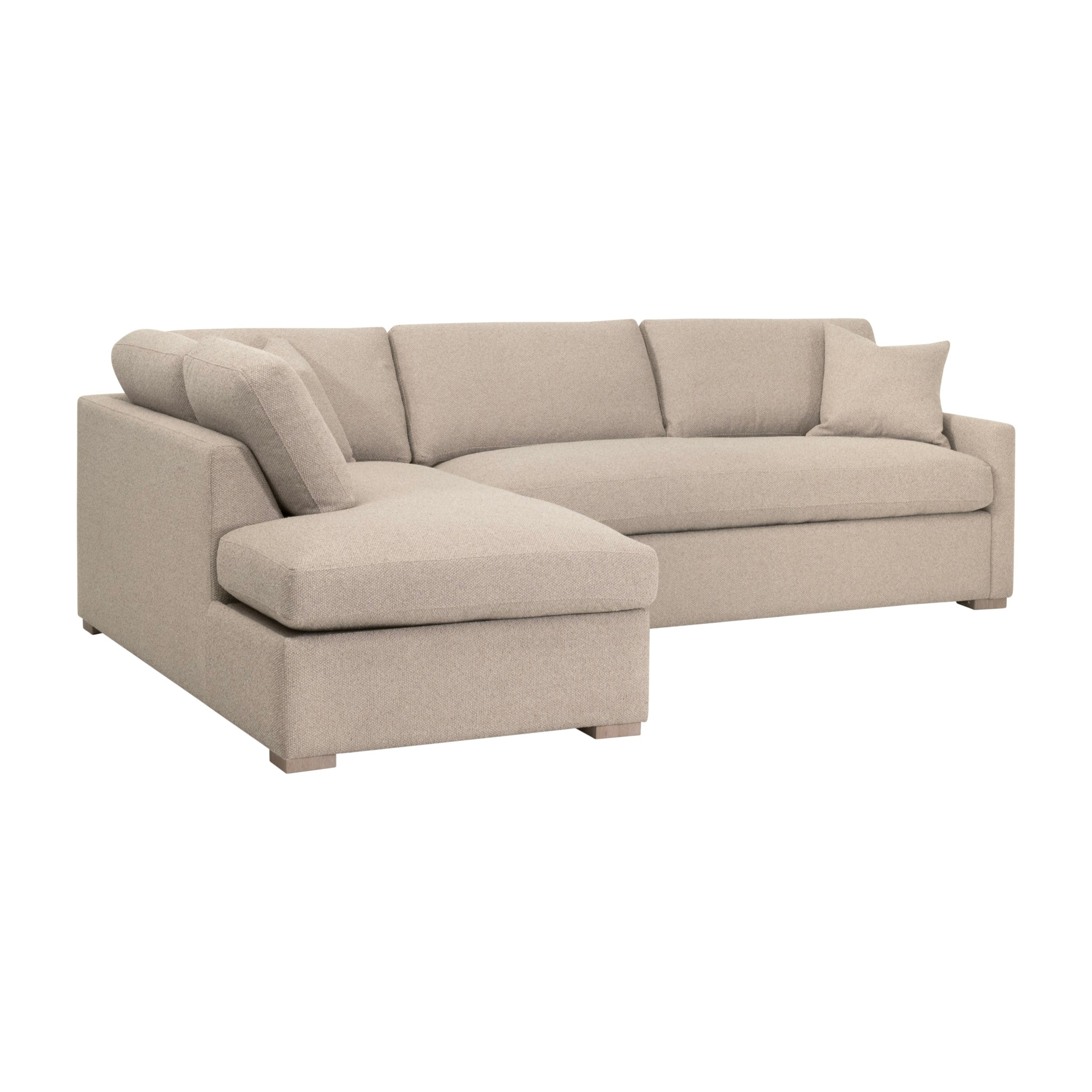 Clara 112" Slim Arm Sleeper Queen Sectional